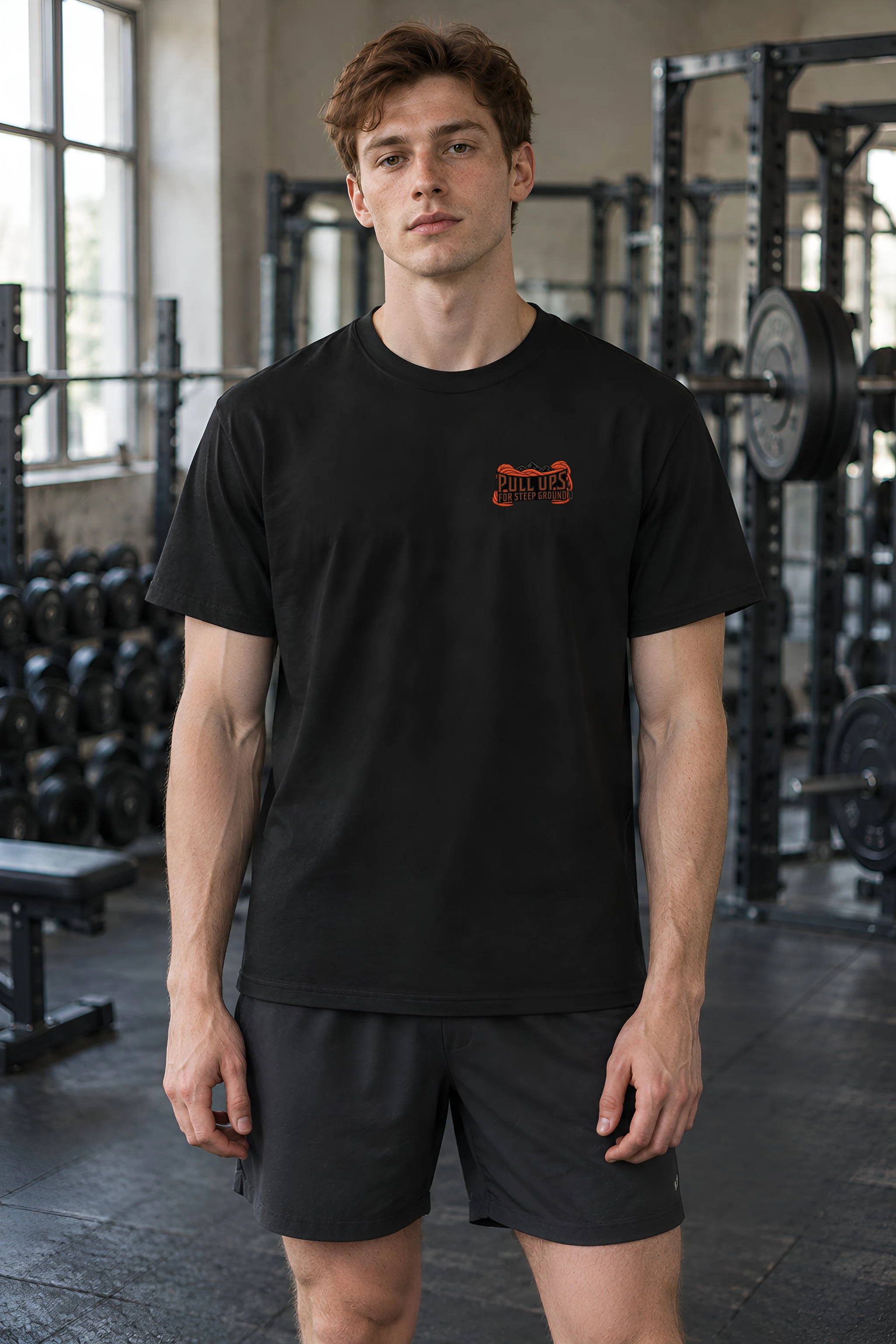 "Pull Ups for Steep Ground" Heavyweight Unisex Crewneck T-shirt