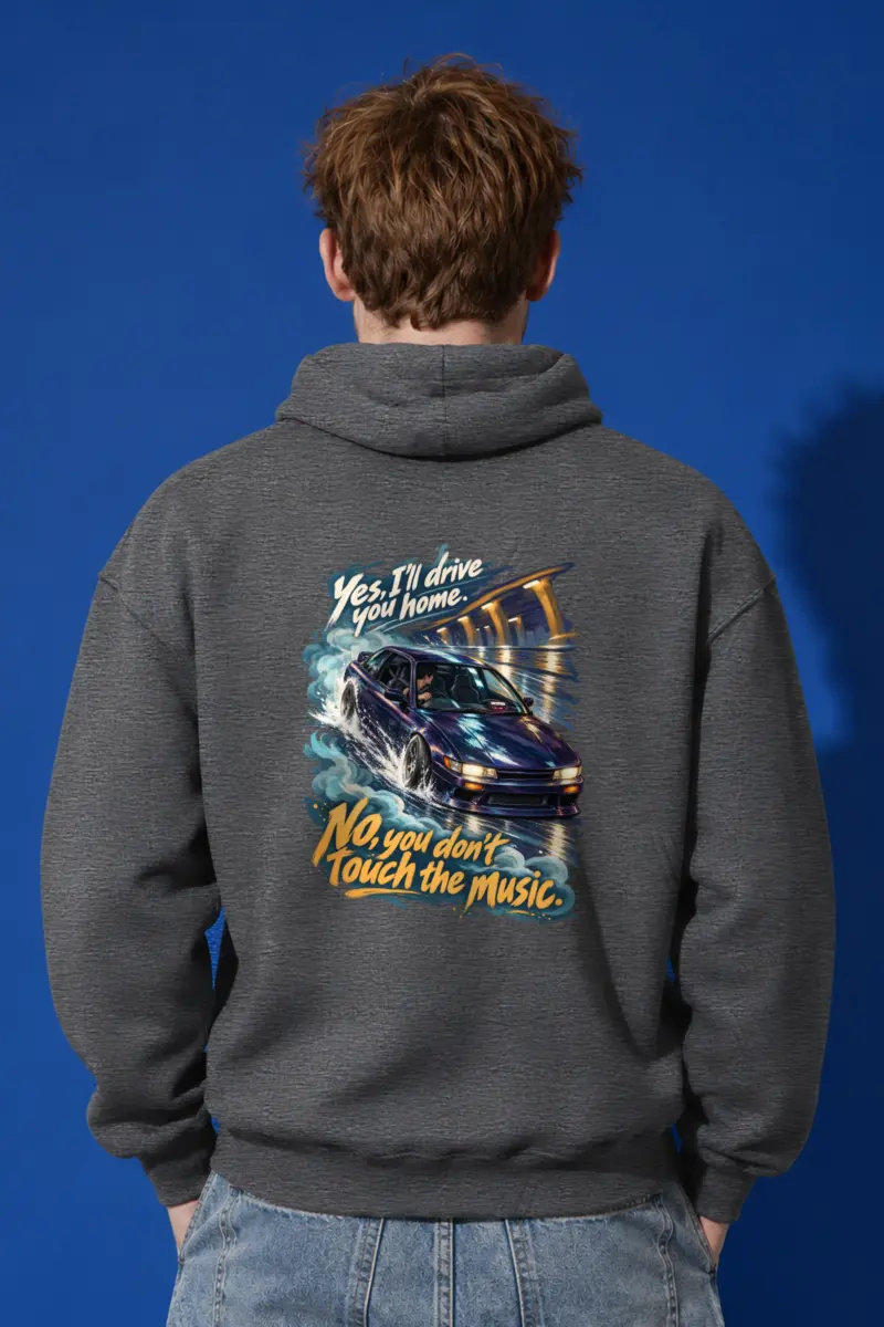 “Purple Coupe Drift” Unisex Pullover Hoodie
