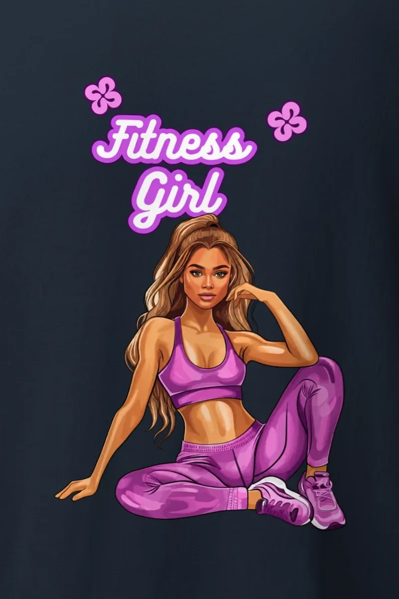 "Purple Power Pose" Heavyweight Unisex Crewneck T-shirt