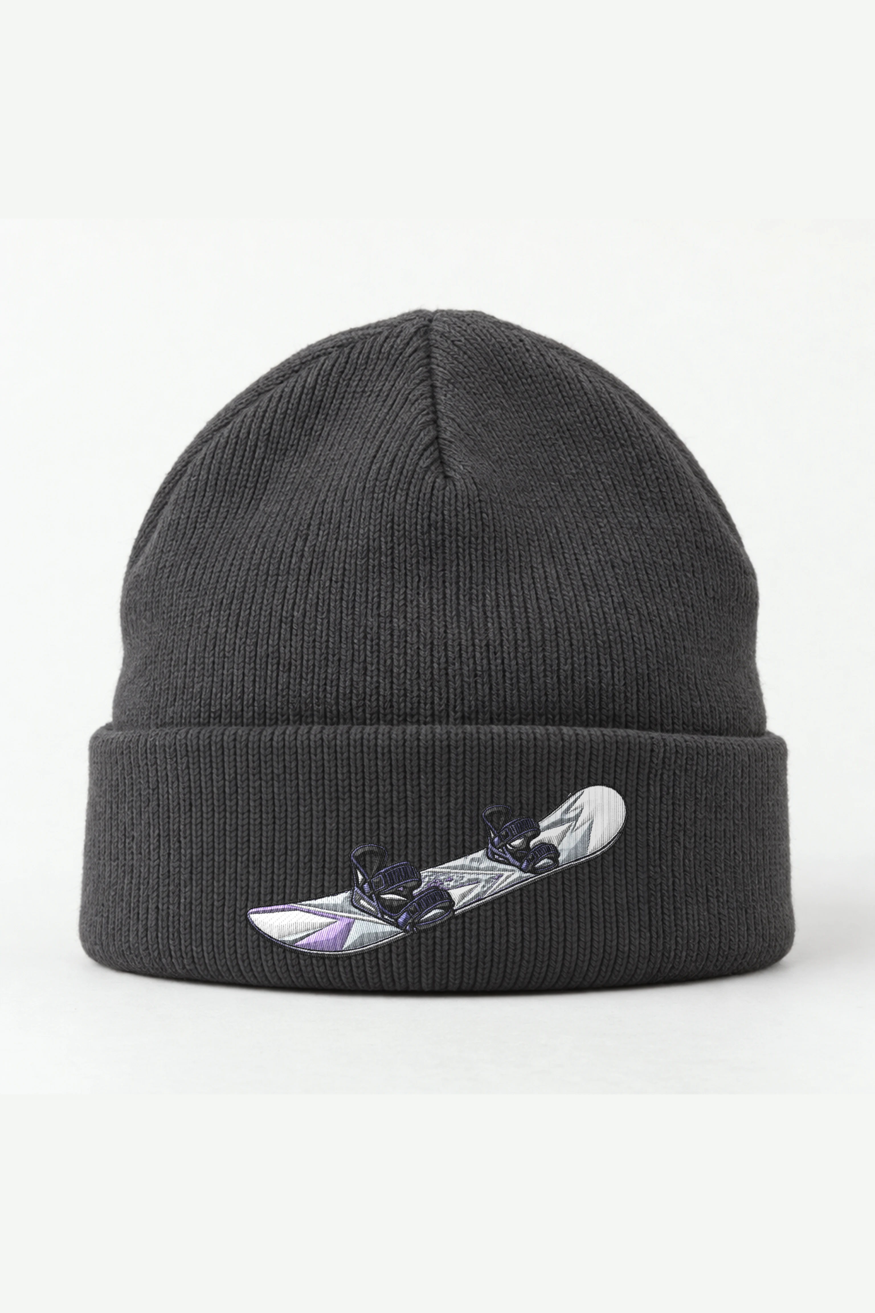 "Purple Shard Snowboard" Cuffed Beanie · Embroidered