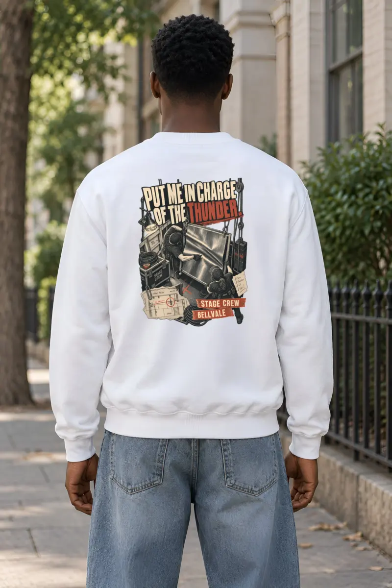 “Put Me in Charge of the Thunder” Heavy Blend Unisex Crewneck Sweatshirt