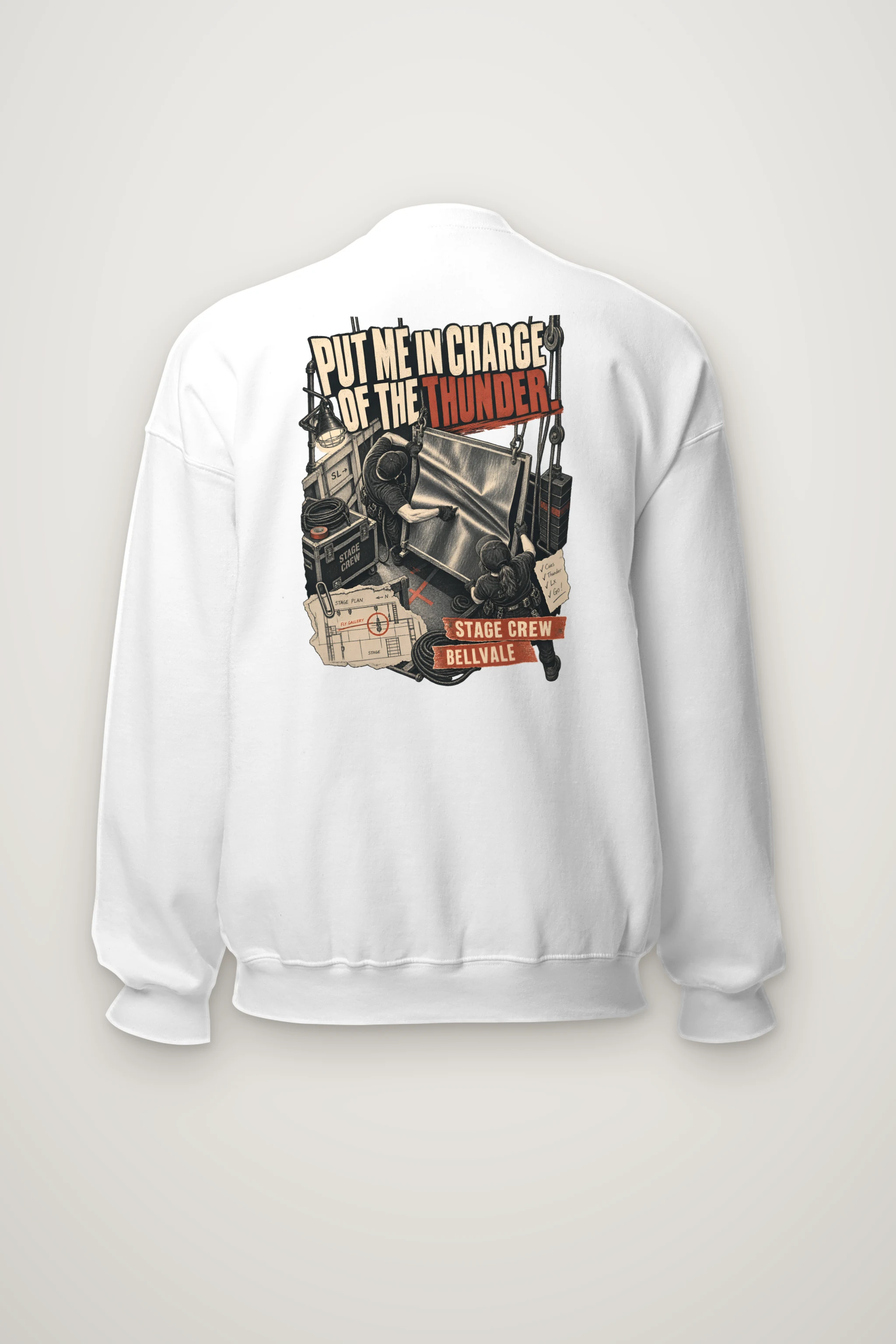 "Put Me in Charge of the Thunder" Heavy Blend Unisex Crewneck Sweatshirt