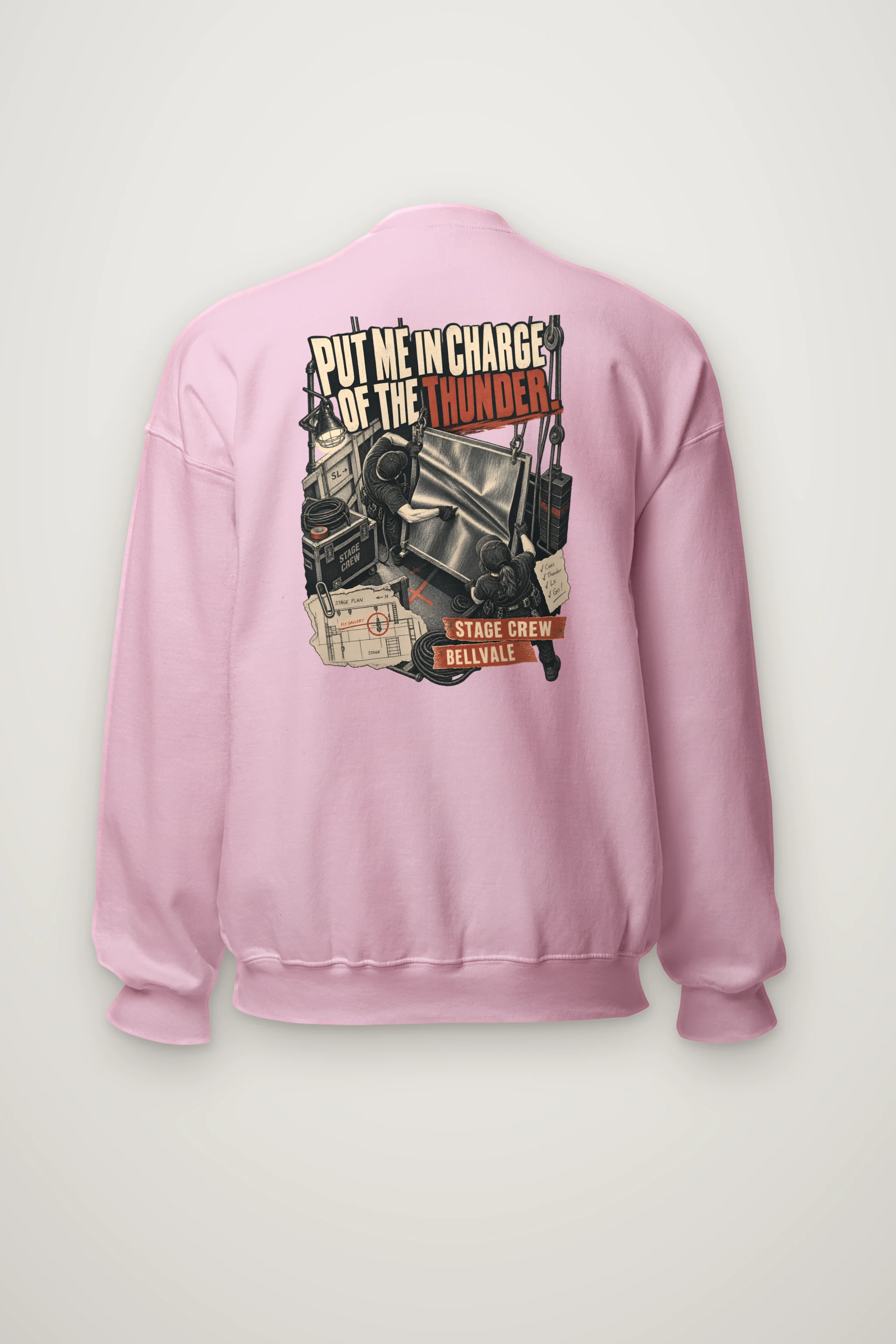 "Put Me in Charge of the Thunder" Heavy Blend Unisex Crewneck Sweatshirt