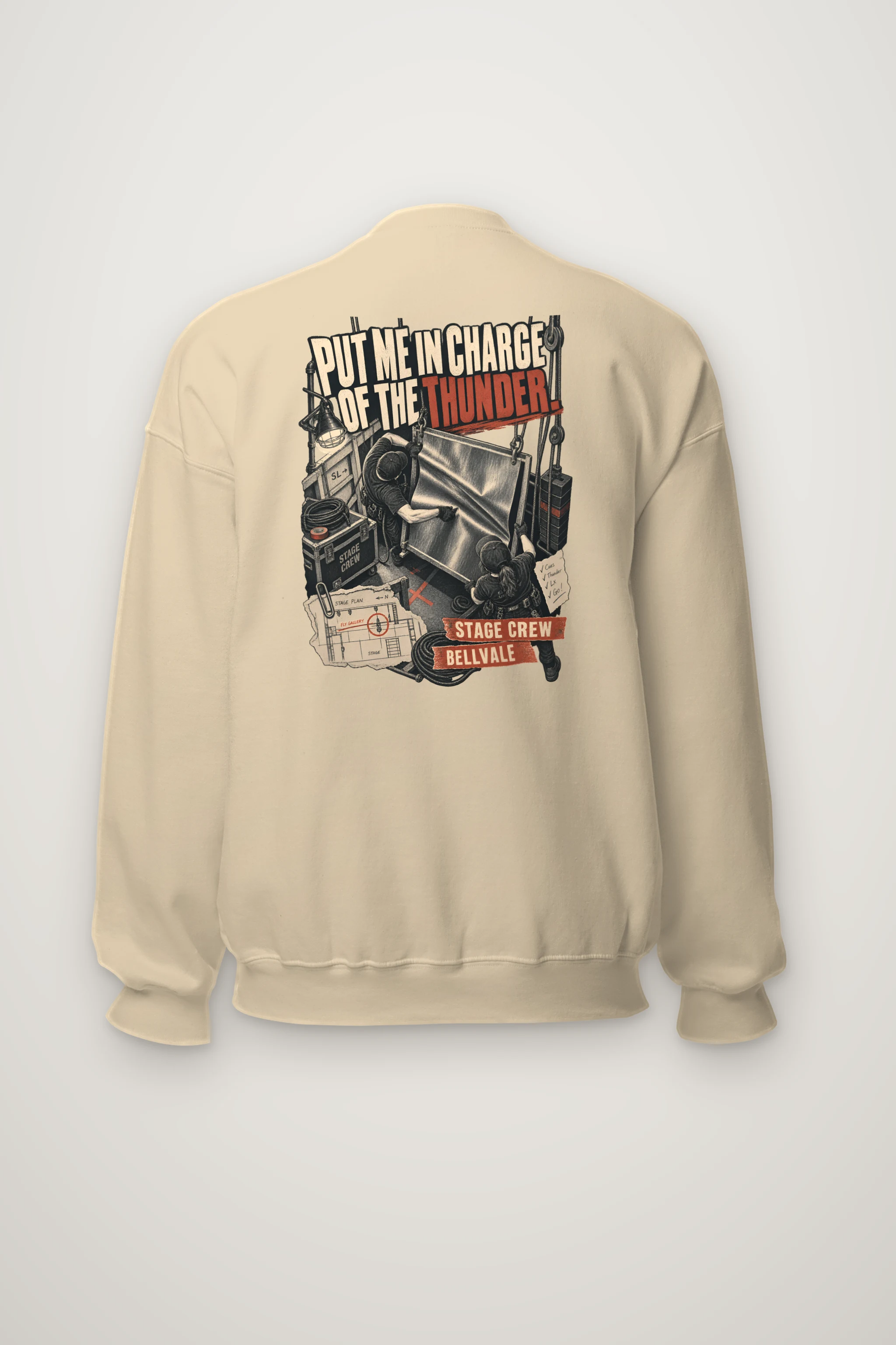 "Put Me in Charge of the Thunder" Heavy Blend Unisex Crewneck Sweatshirt