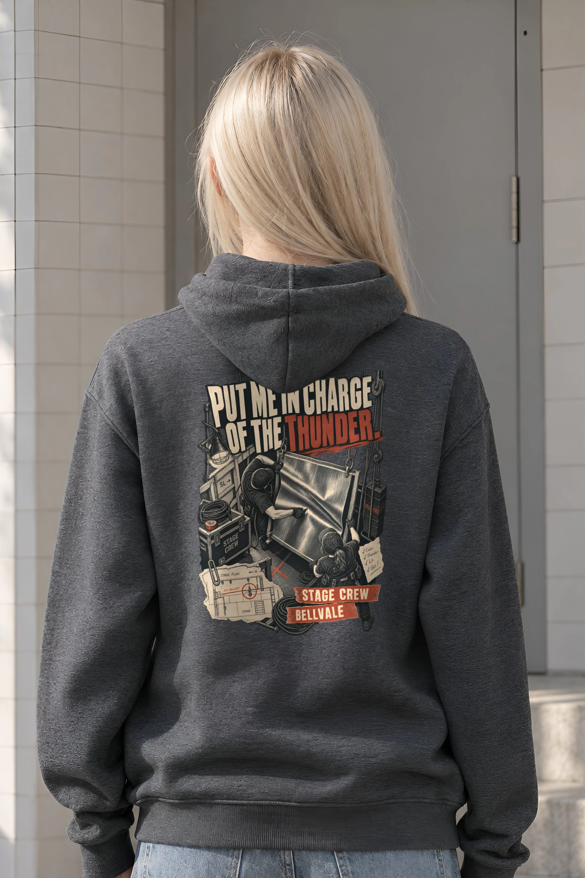 "Put Me in Charge of the Thunder" Heavy Blend Unisex Pullover Hoodie