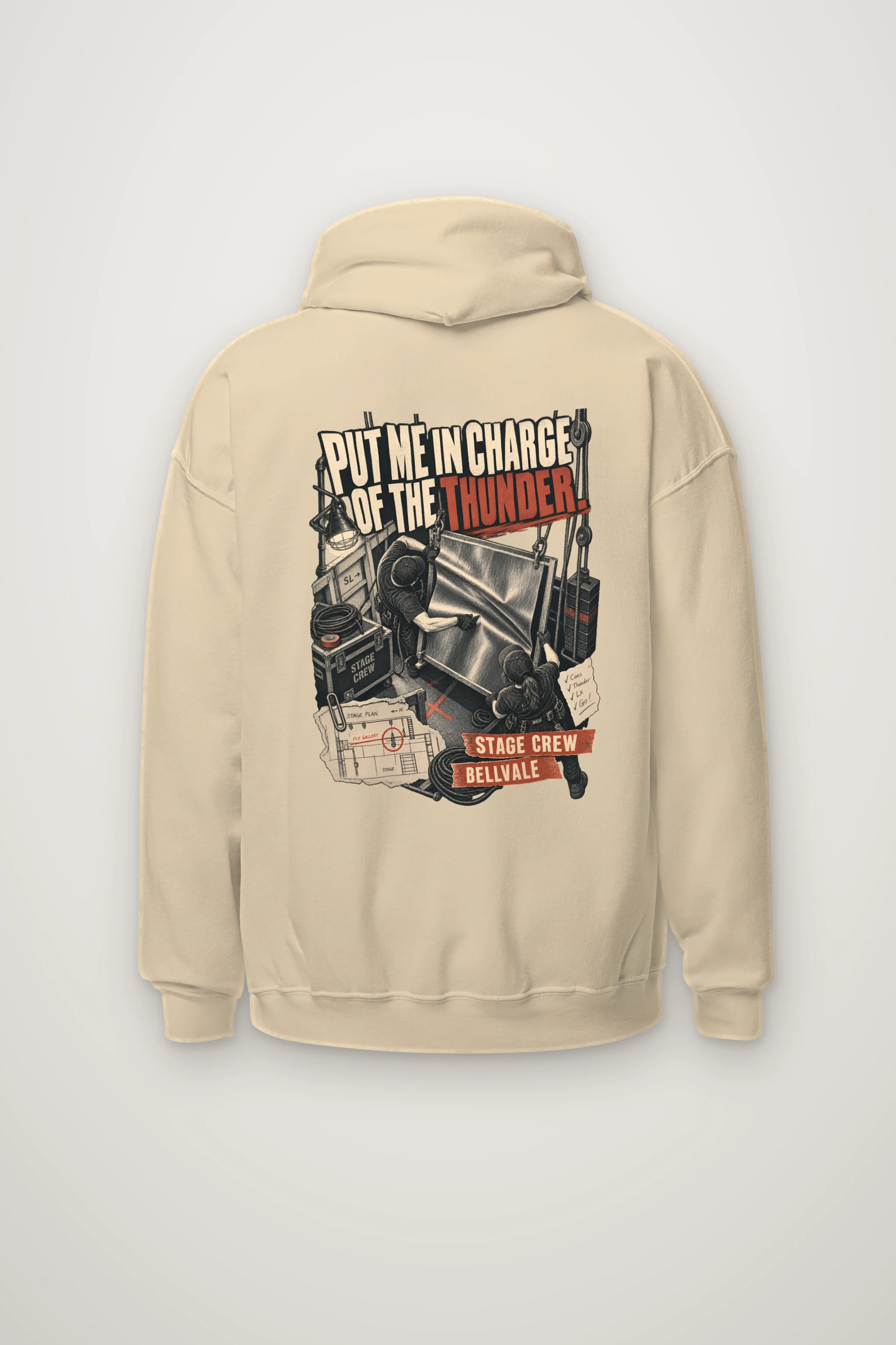 "Put Me in Charge of the Thunder" Heavy Blend Unisex Pullover Hoodie
