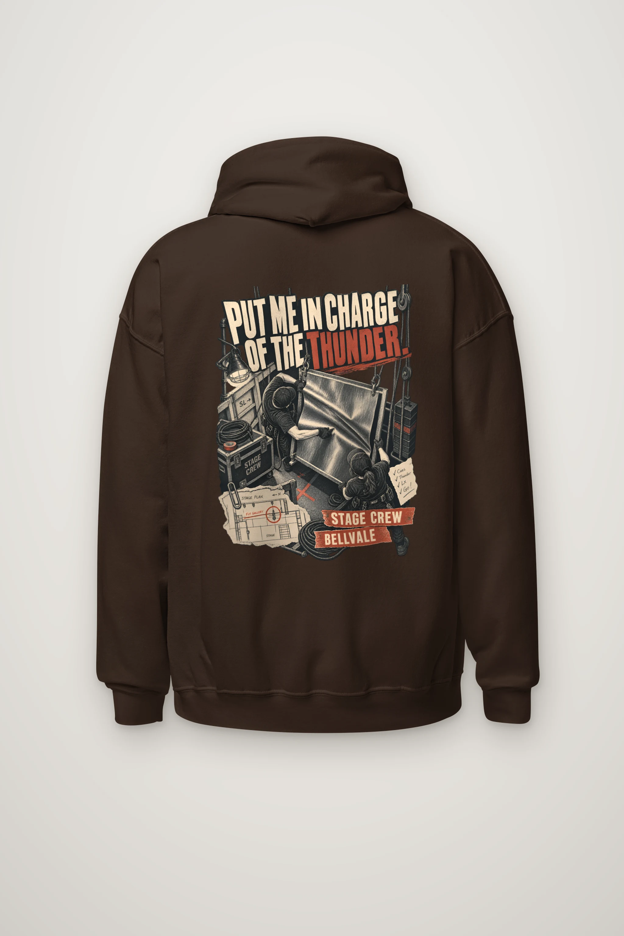 "Put Me in Charge of the Thunder" Heavy Blend Unisex Pullover Hoodie