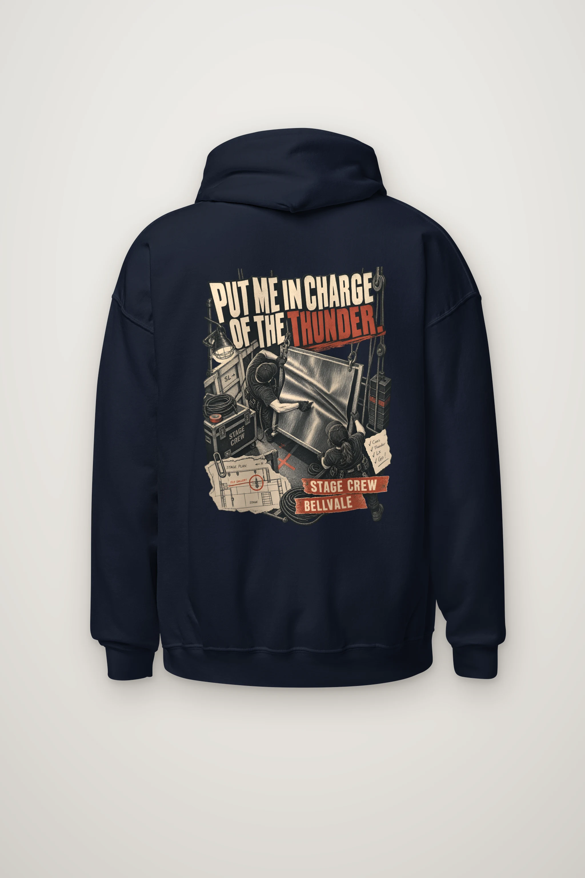 "Put Me in Charge of the Thunder" Heavy Blend Unisex Pullover Hoodie