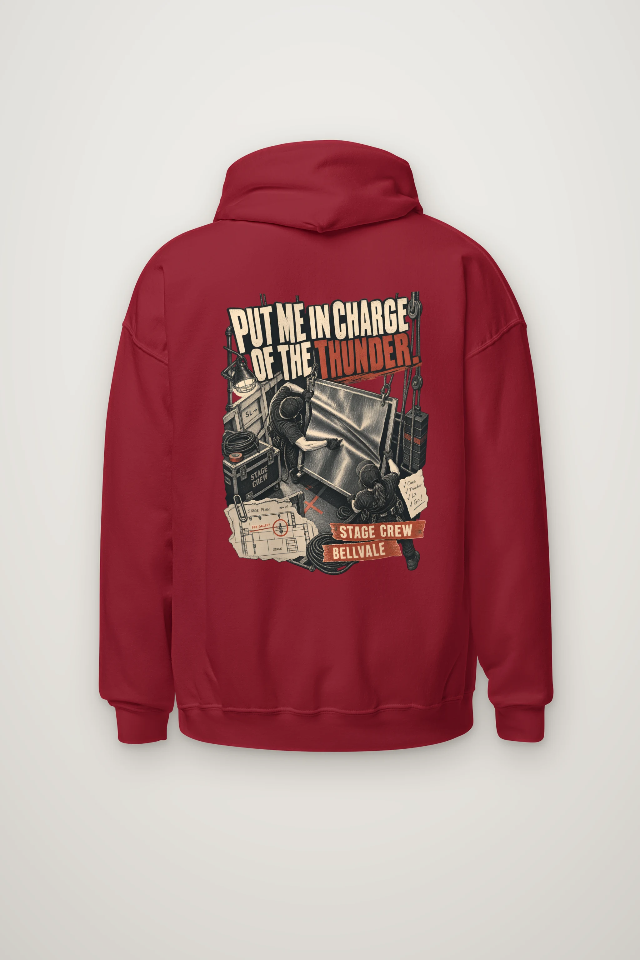 "Put Me in Charge of the Thunder" Heavy Blend Unisex Pullover Hoodie