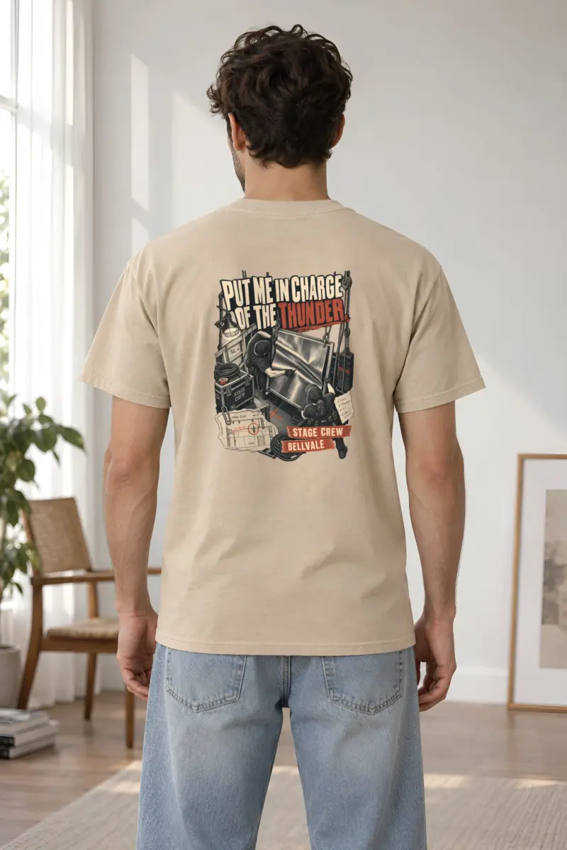 “Put Me in Charge of the Thunder” Heavyweight Unisex Crewneck T-shirt