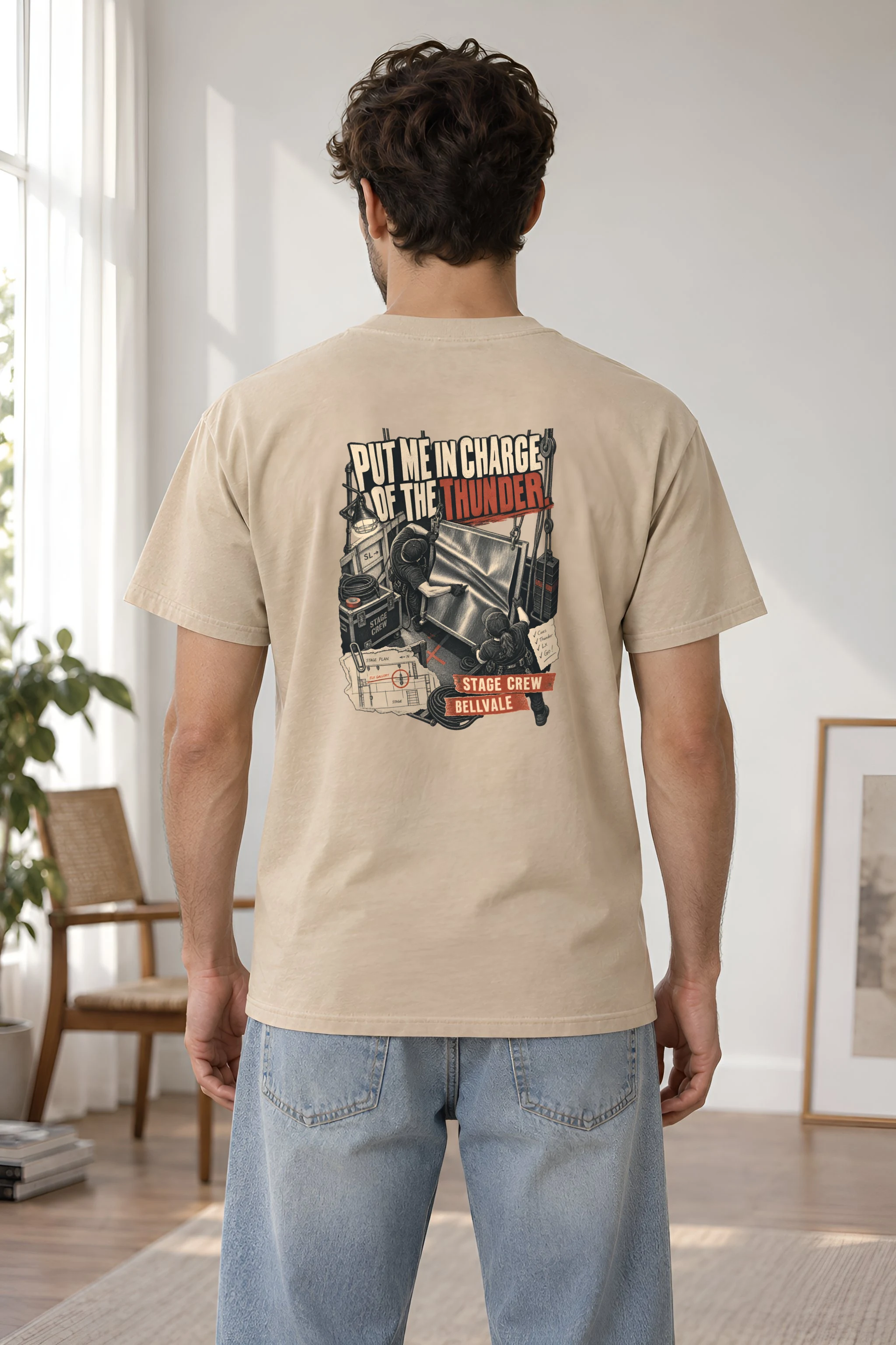 "Put Me in Charge of the Thunder" Heavyweight Unisex Crewneck T-shirt