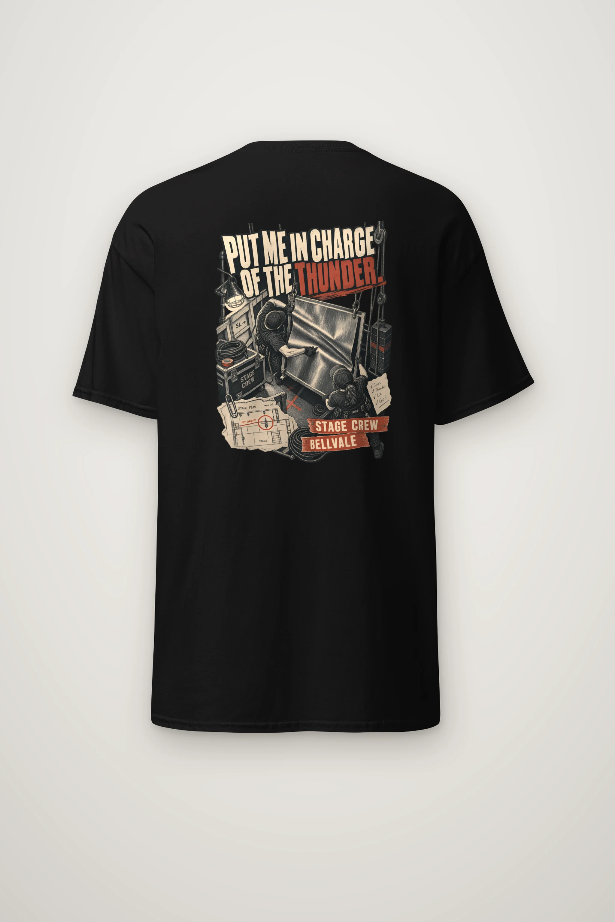 "Put Me in Charge of the Thunder" Heavyweight Unisex Crewneck T-shirt