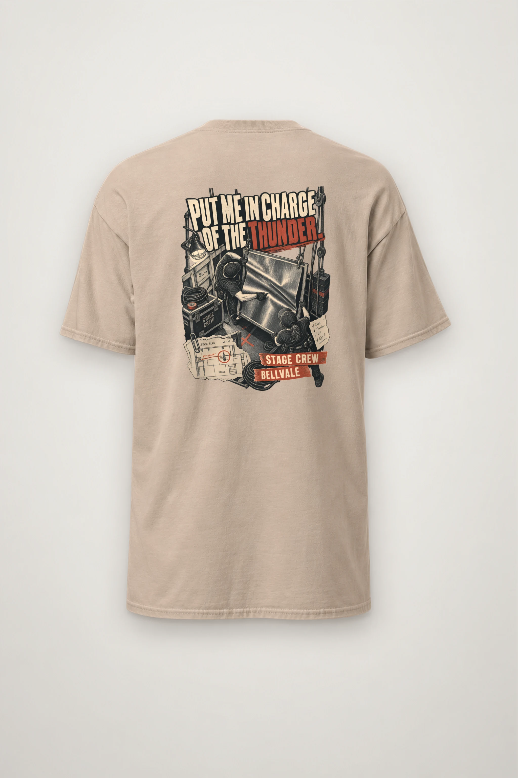 "Put Me in Charge of the Thunder" Heavyweight Unisex Crewneck T-shirt