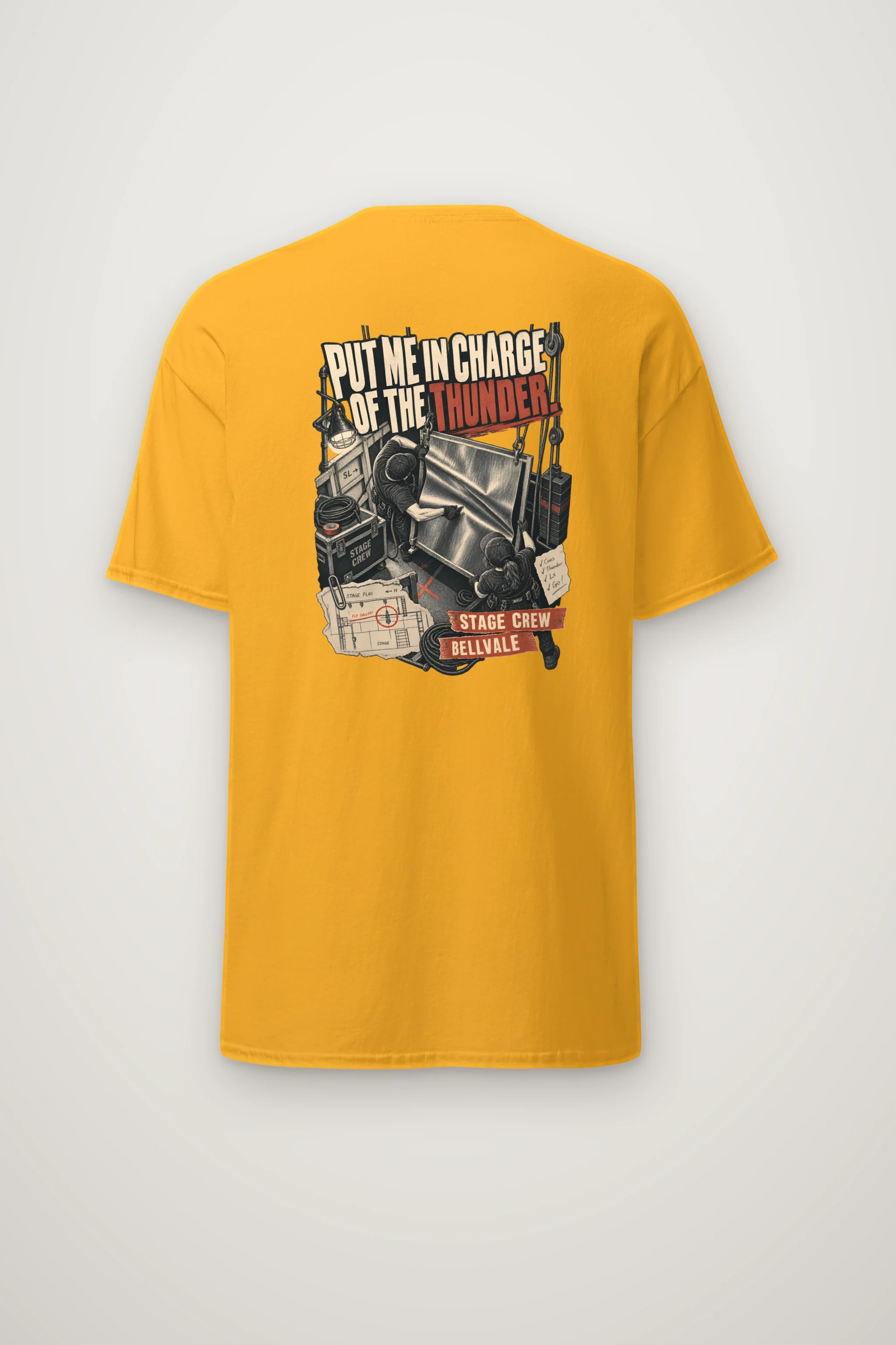 "Put Me in Charge of the Thunder" Heavyweight Unisex Crewneck T-shirt