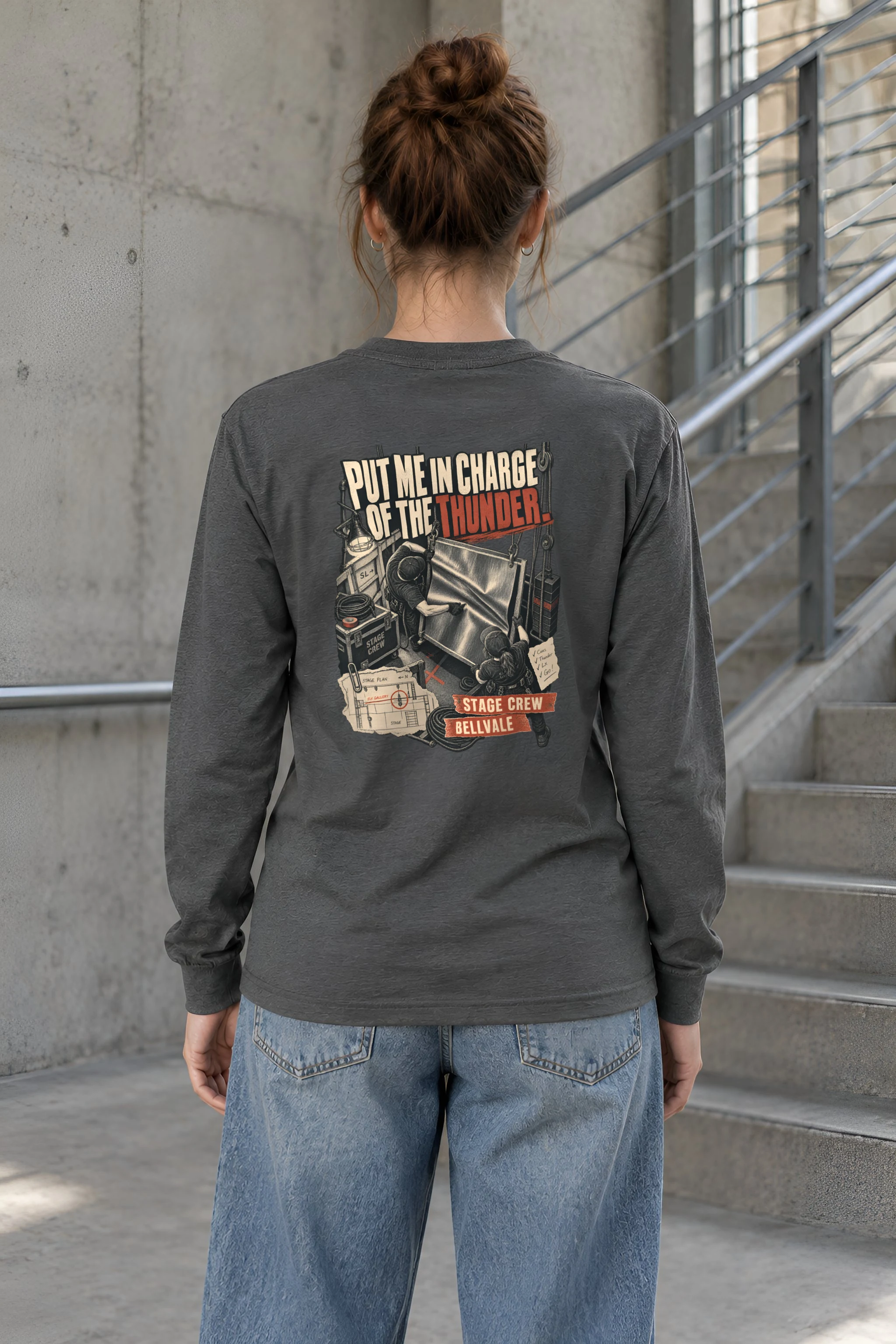 "Put Me in Charge of the Thunder" Unisex Longsleeve T-shirt