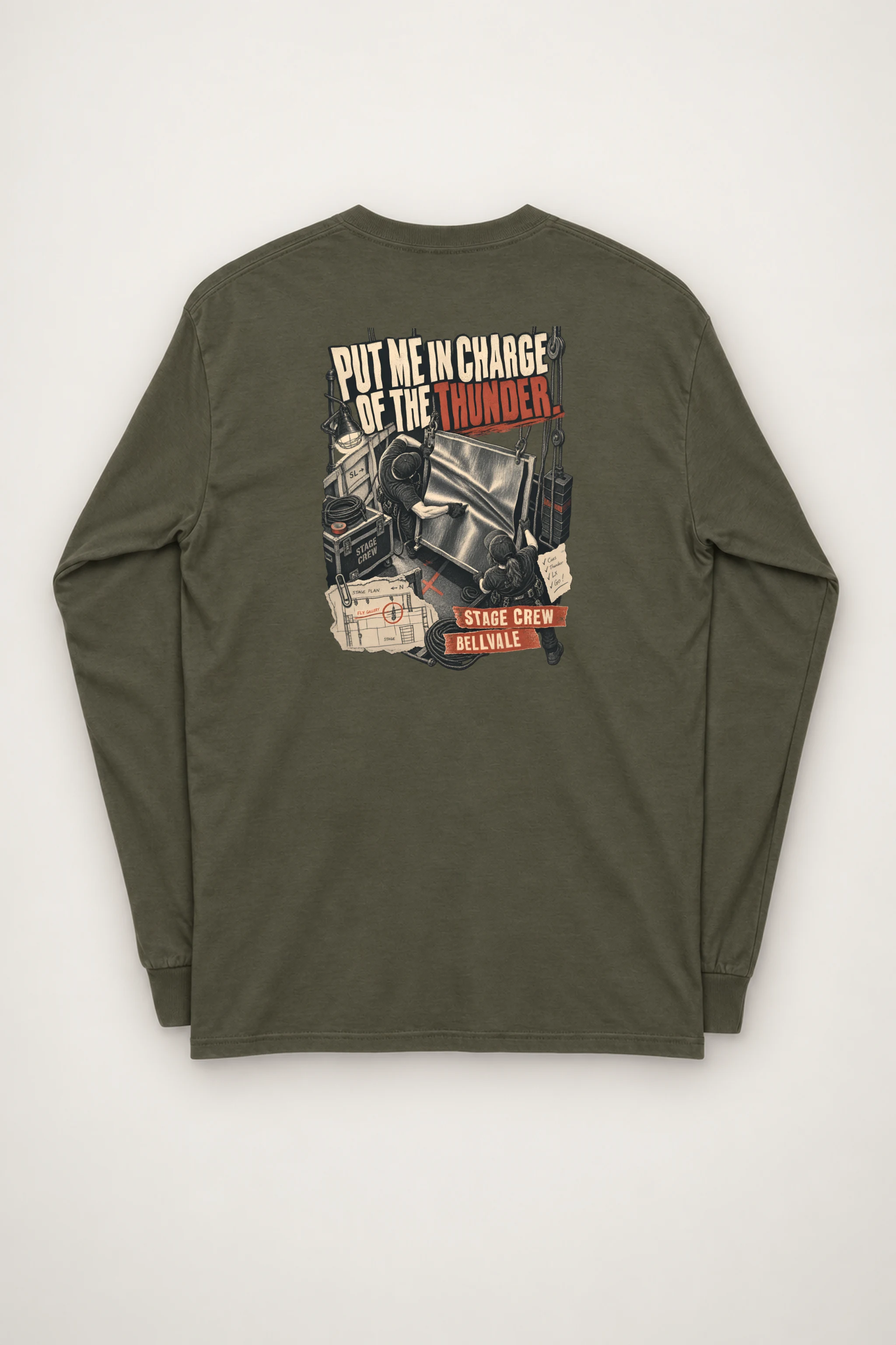 "Put Me in Charge of the Thunder" Unisex Longsleeve T-shirt