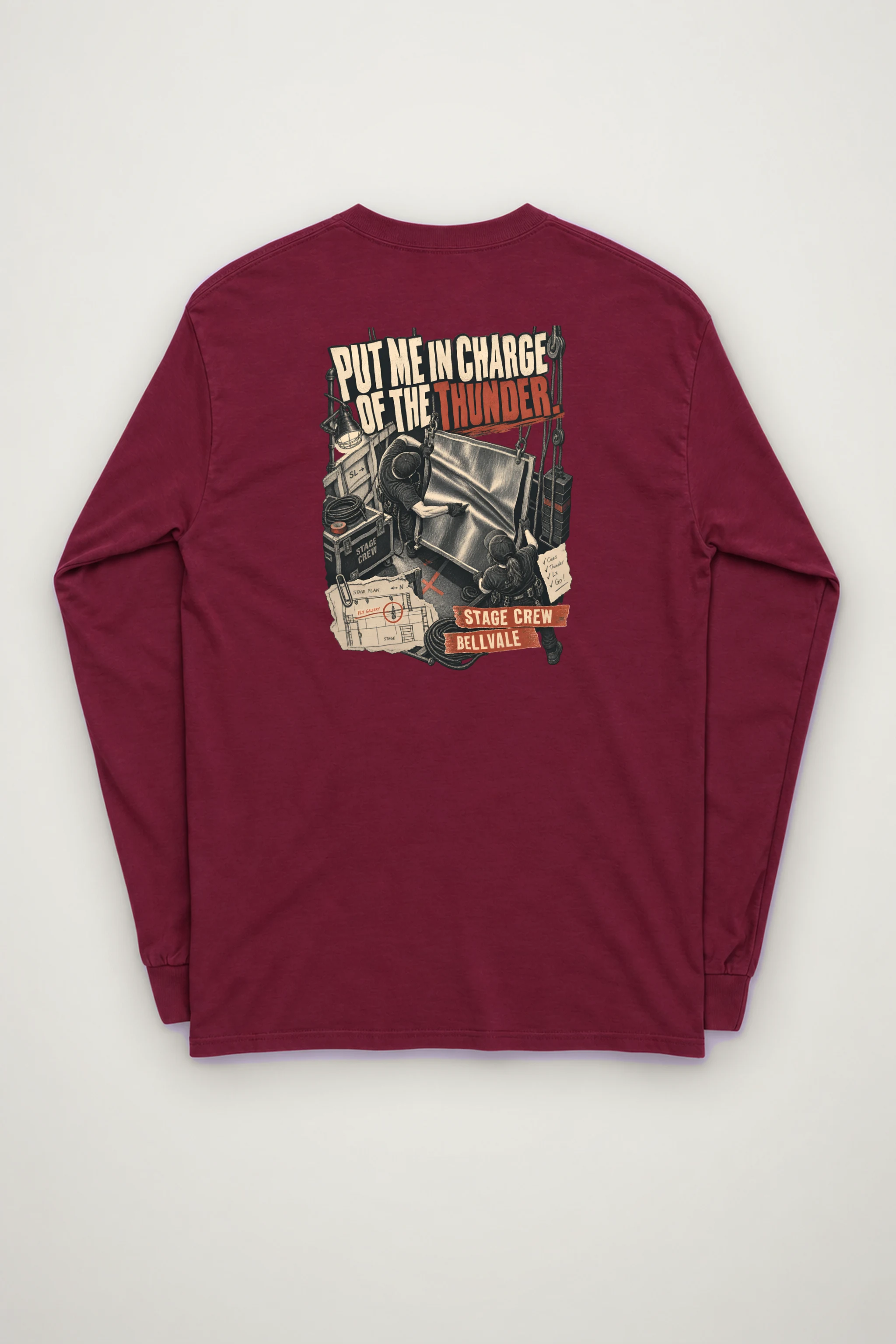 "Put Me in Charge of the Thunder" Unisex Longsleeve T-shirt