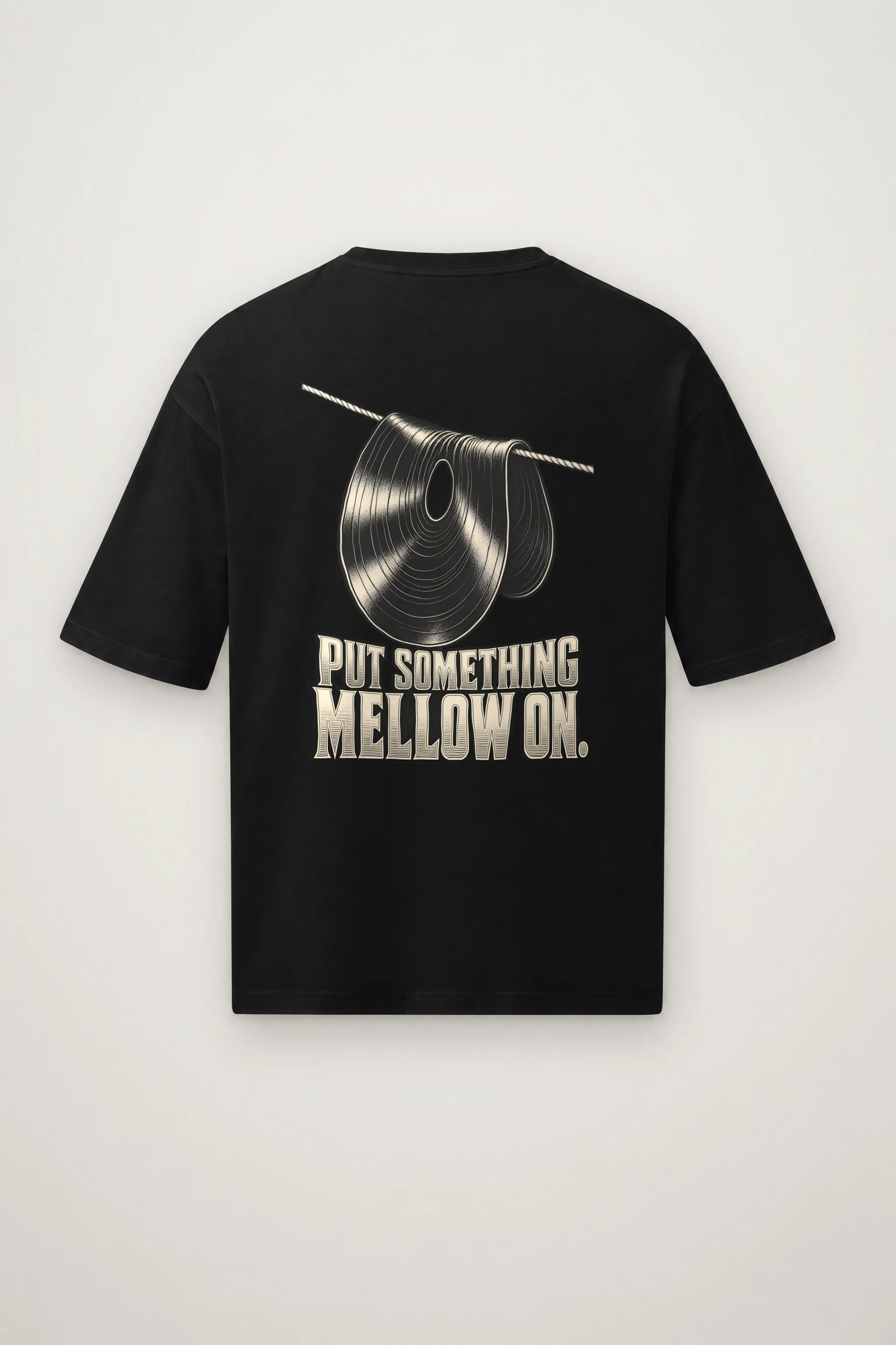 "Put Something Mellow On" Men's Oversized Heavyweight Crewneck T-Shirt