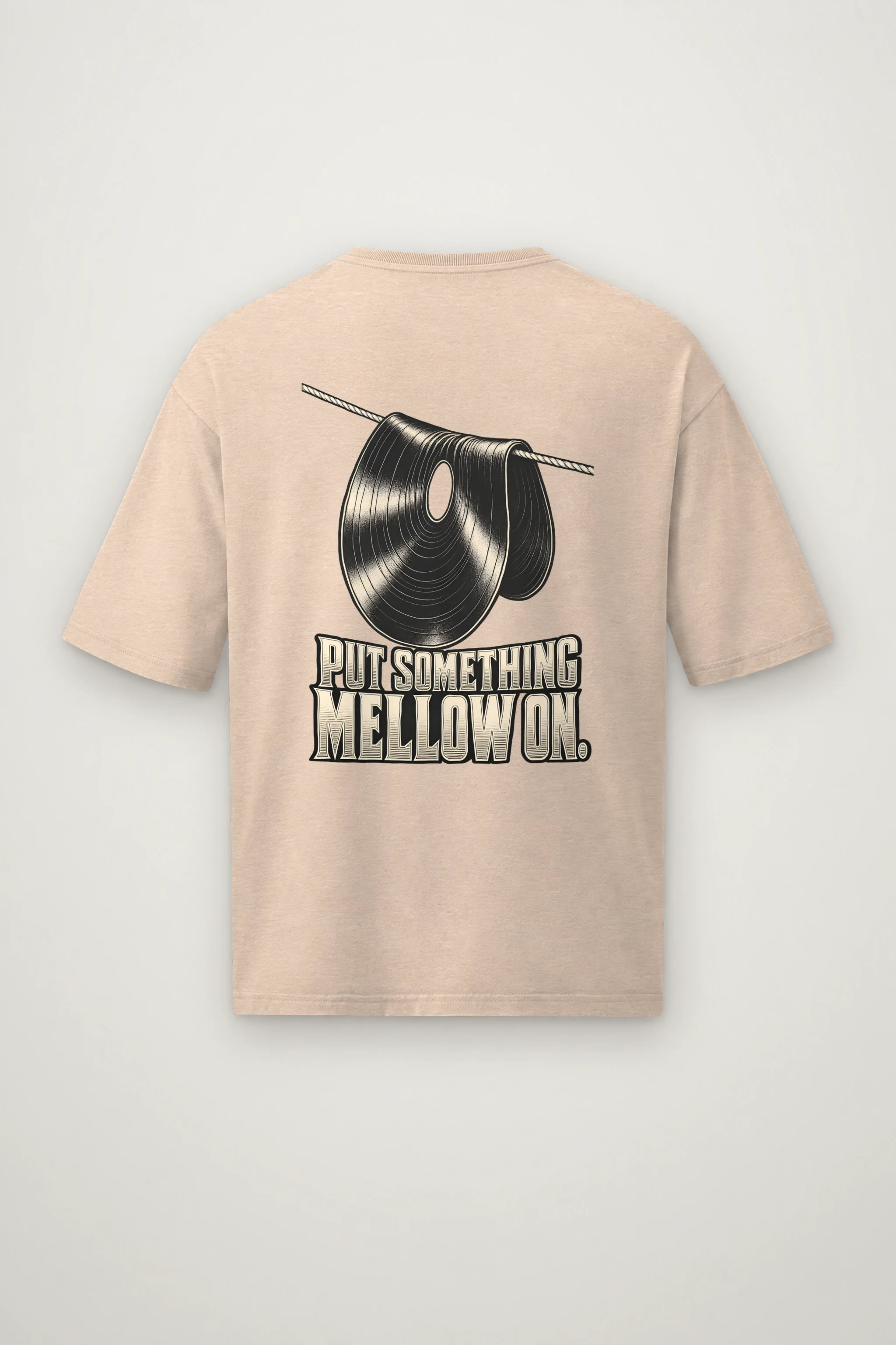 "Put Something Mellow On" Men's Oversized Heavyweight Crewneck T-Shirt