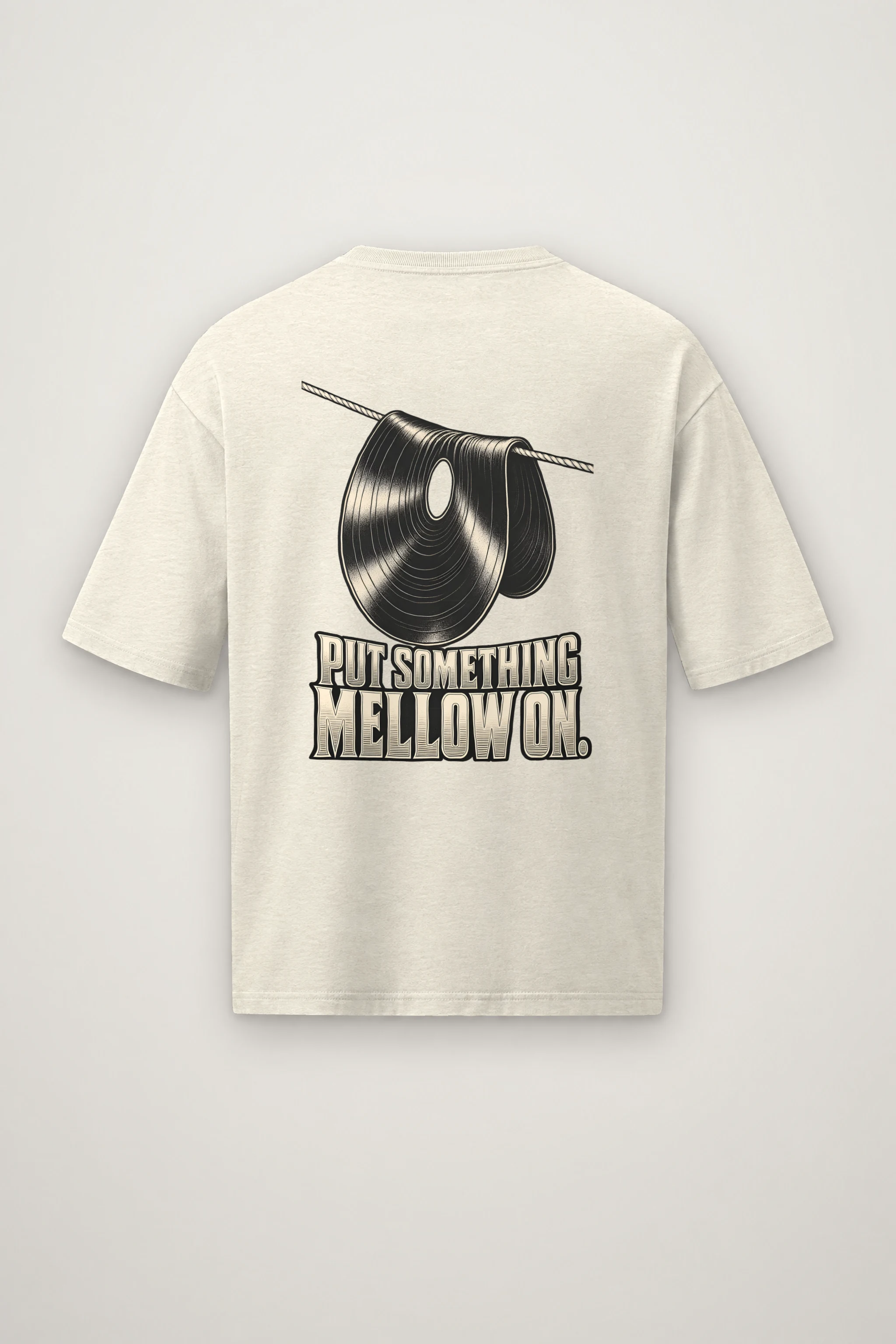 "Put Something Mellow On" Men's Oversized Heavyweight Crewneck T-Shirt