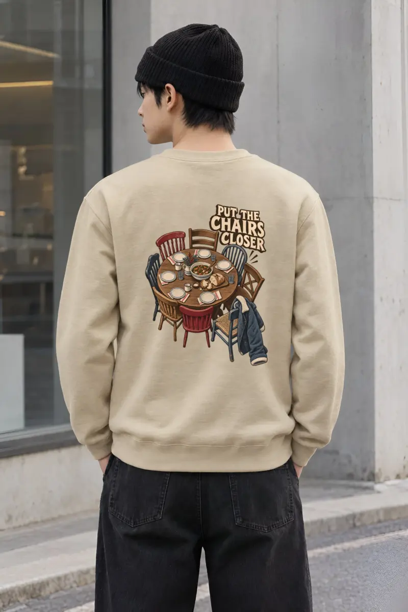 “Put the Chairs Closer” Heavy Blend Unisex Crewneck Sweatshirt