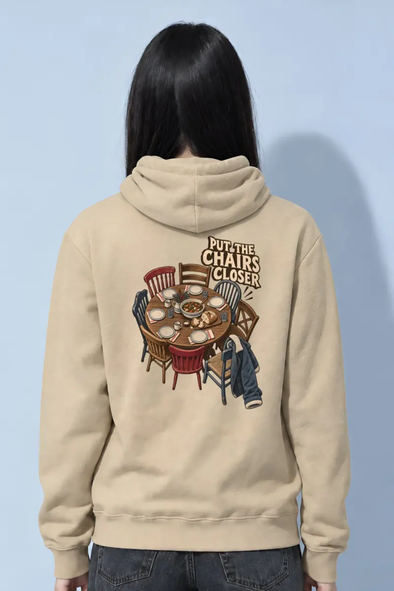 “Put The Chairs Closer” Heavy Blend Unisex Pullover Hoodie