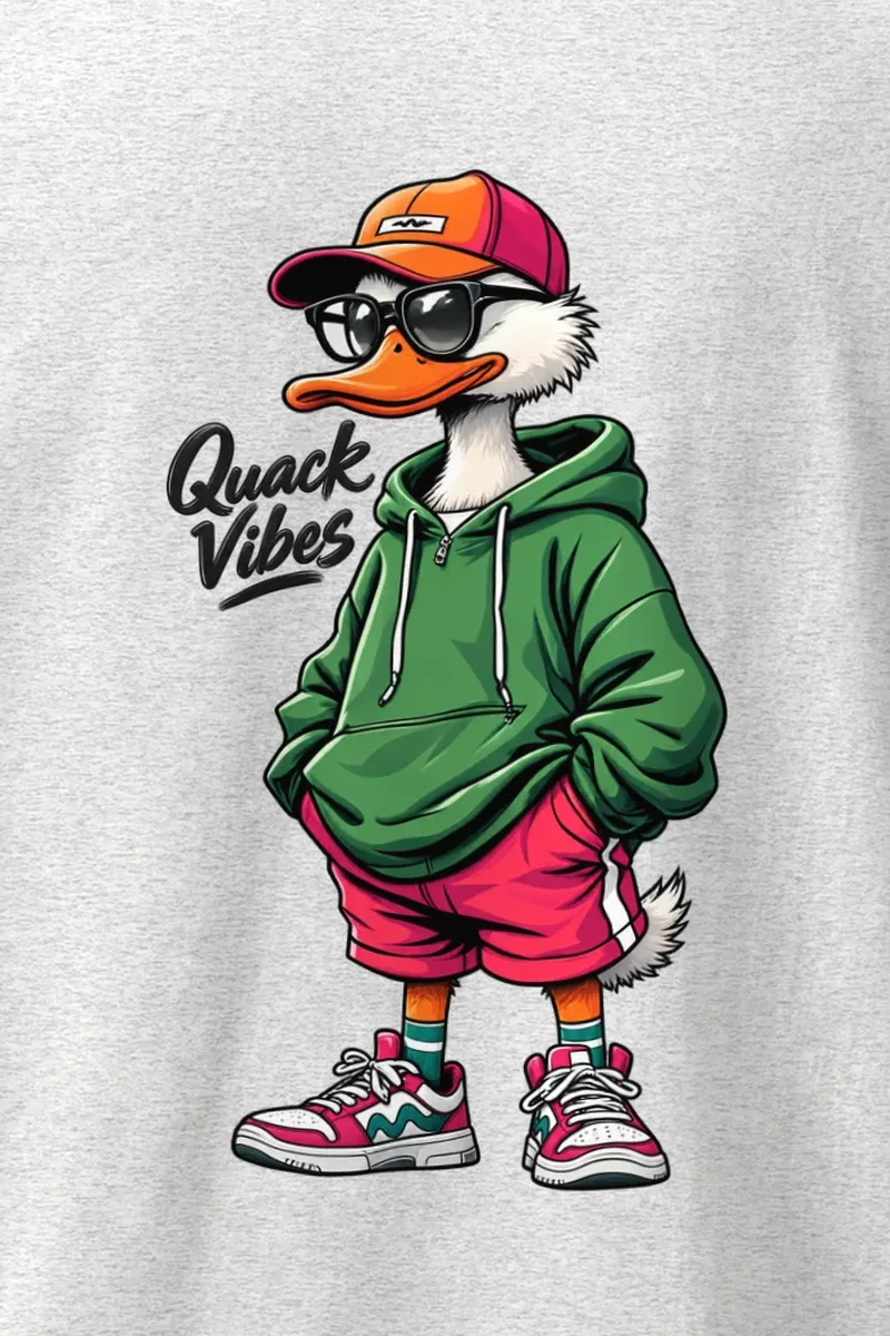 "Quack Vibes" Heavyweight Unisex Crewneck T-shirt