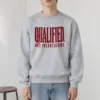 "Qualified. Not Volunteering." Heavy Blend Unisex Crewneck Sweatshirt