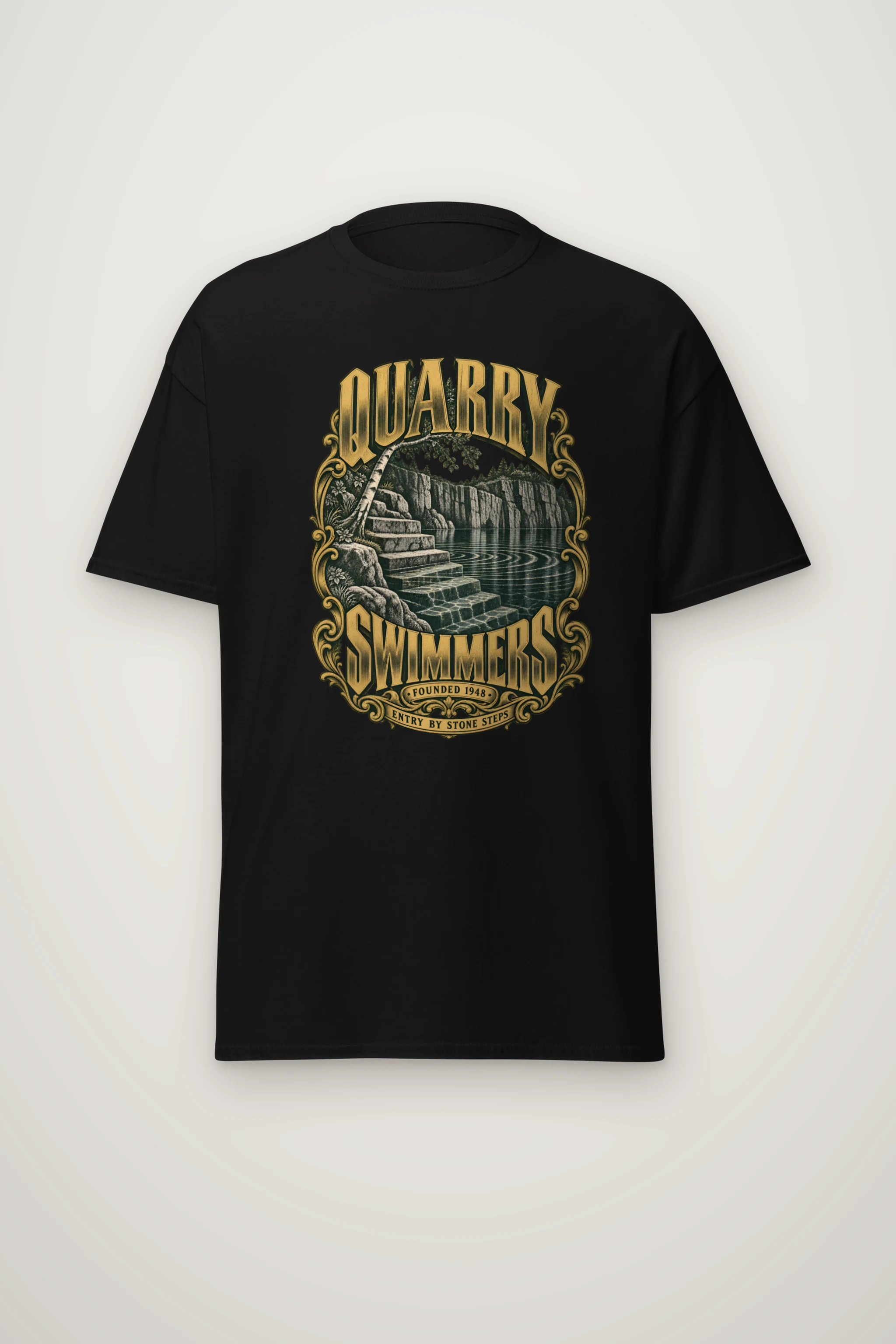 "Quarry Swimmers" Heavyweight Unisex Crewneck T-shirt