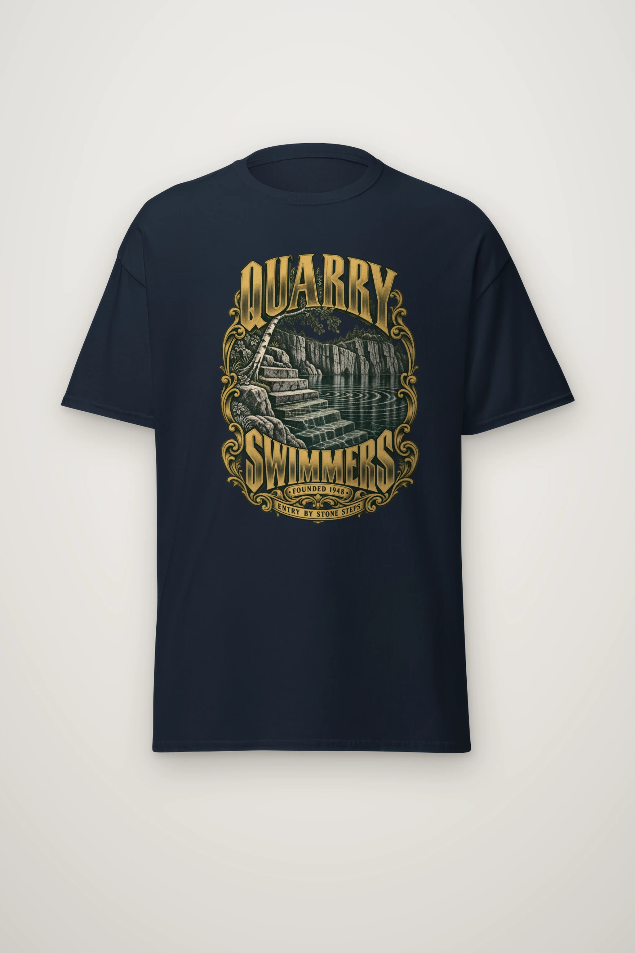 "Quarry Swimmers" Heavyweight Unisex Crewneck T-shirt