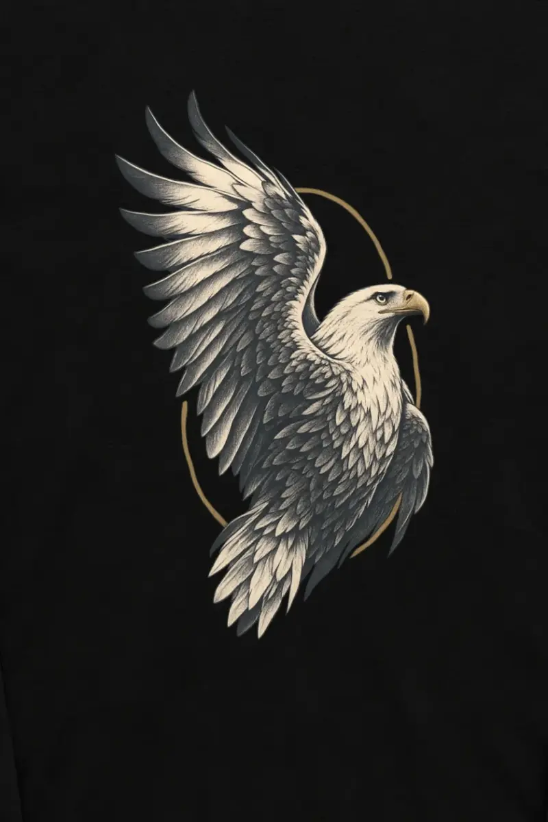 "Quiet Ascent Eagle" Unisex Longsleeve T-shirt