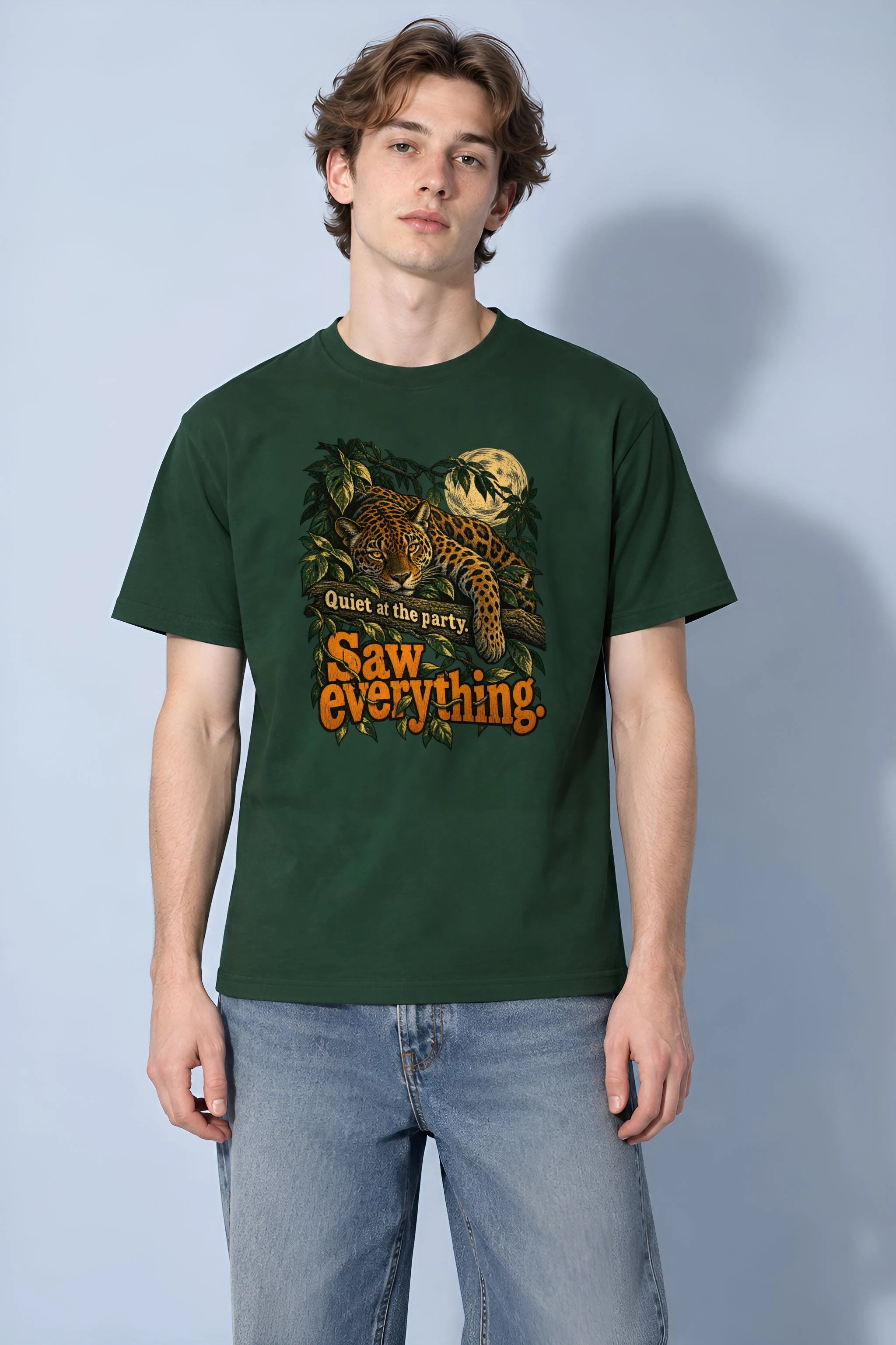 "Quiet At The Party" Heavyweight Unisex Crewneck T-shirt
