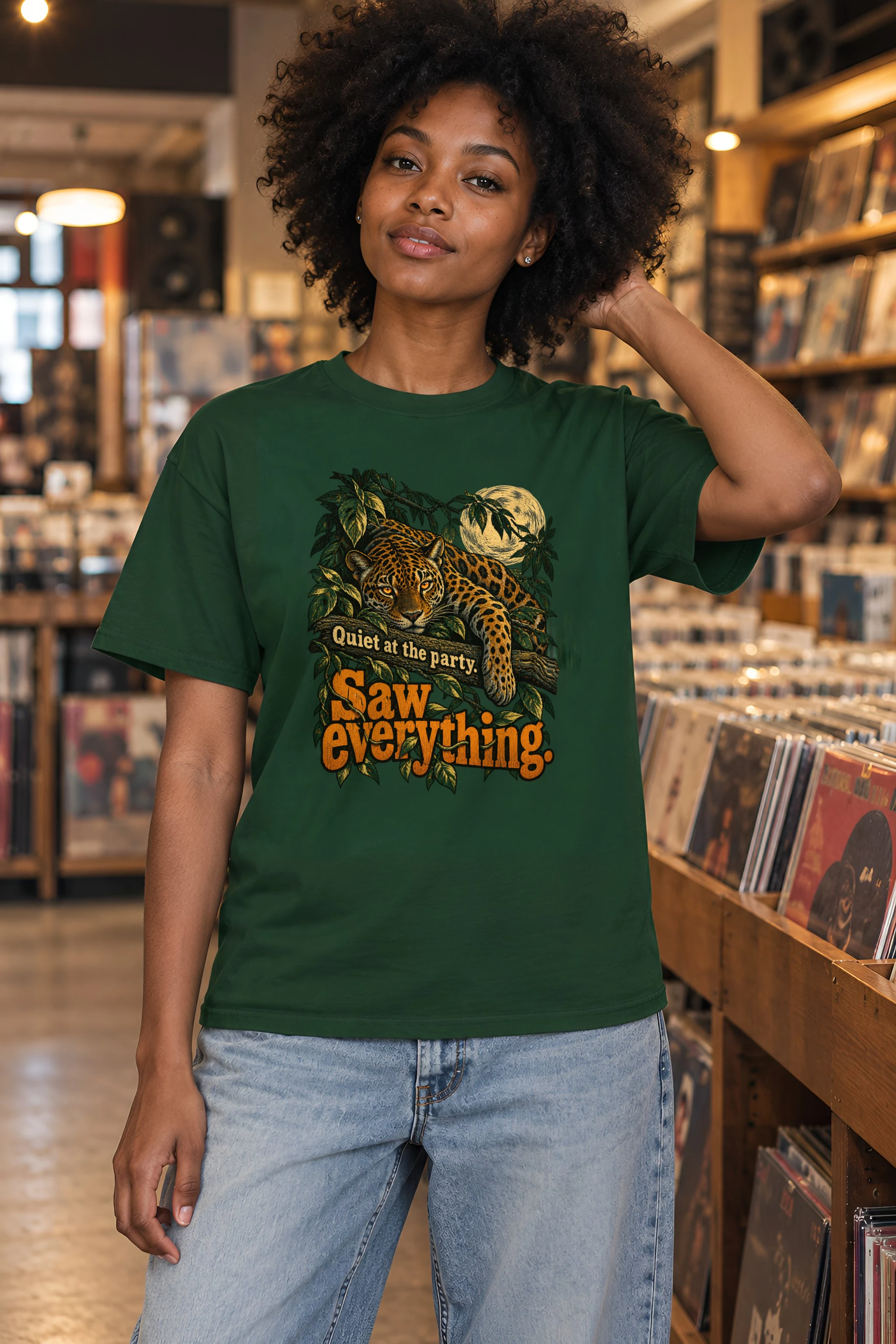 "Quiet At The Party" Heavyweight Unisex Crewneck T-shirt