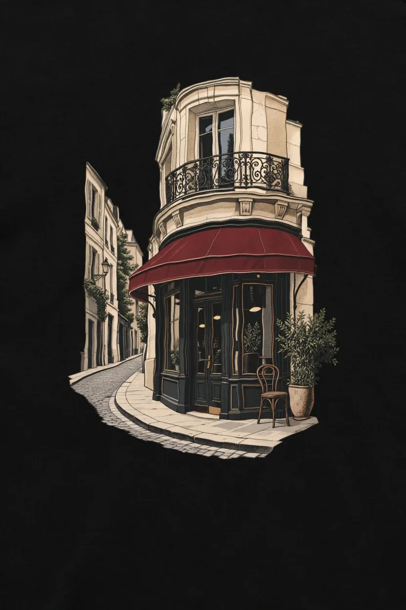 "Quiet Corner Café" Unisex Longsleeve T-shirt
