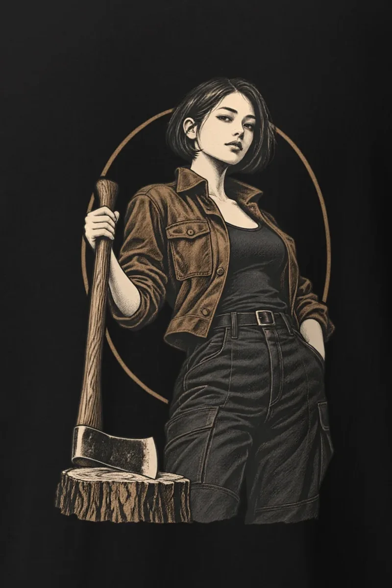 "Quiet Forester" Heavyweight Unisex Crewneck T-shirt