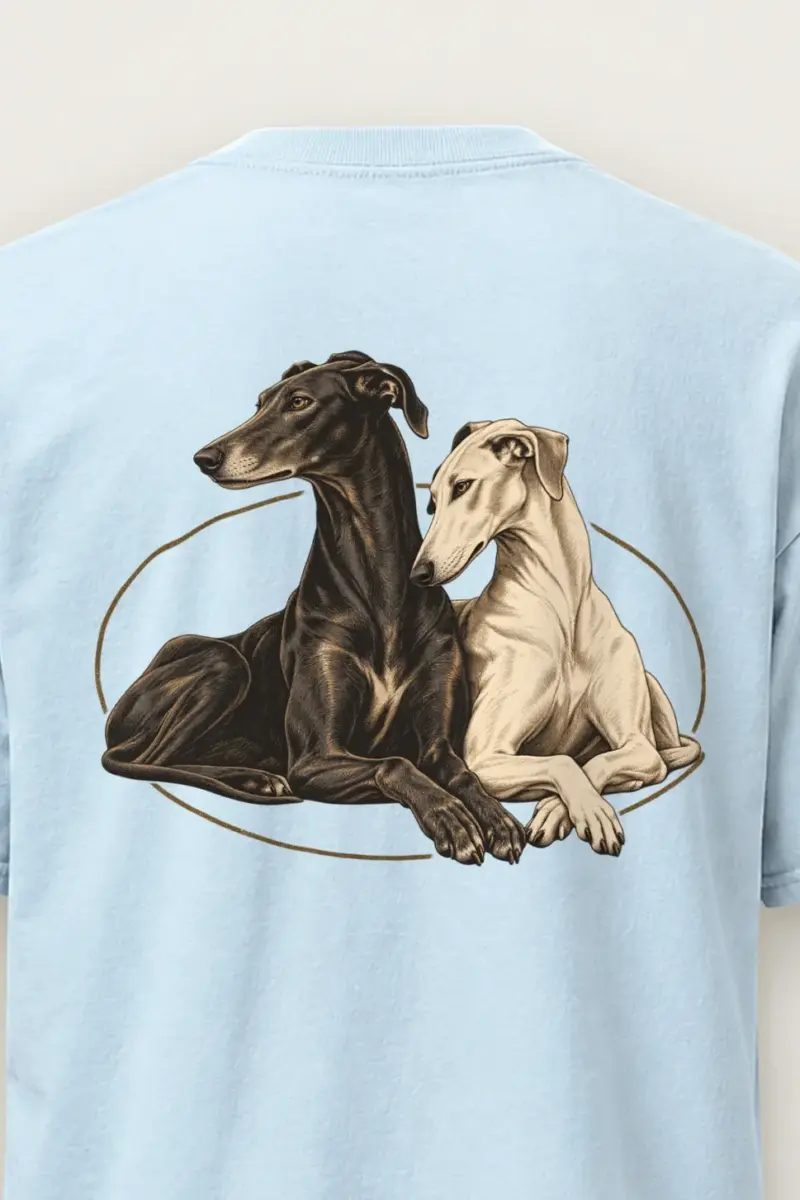 "Quiet Greyhounds" Heavyweight Unisex Crewneck T-shirt
