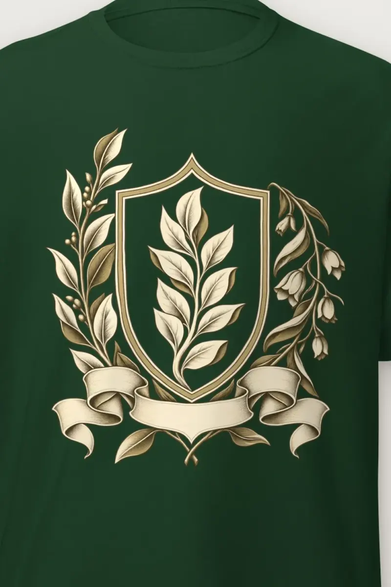 "Quiet Laurel" Heavyweight Unisex Crewneck T-shirt