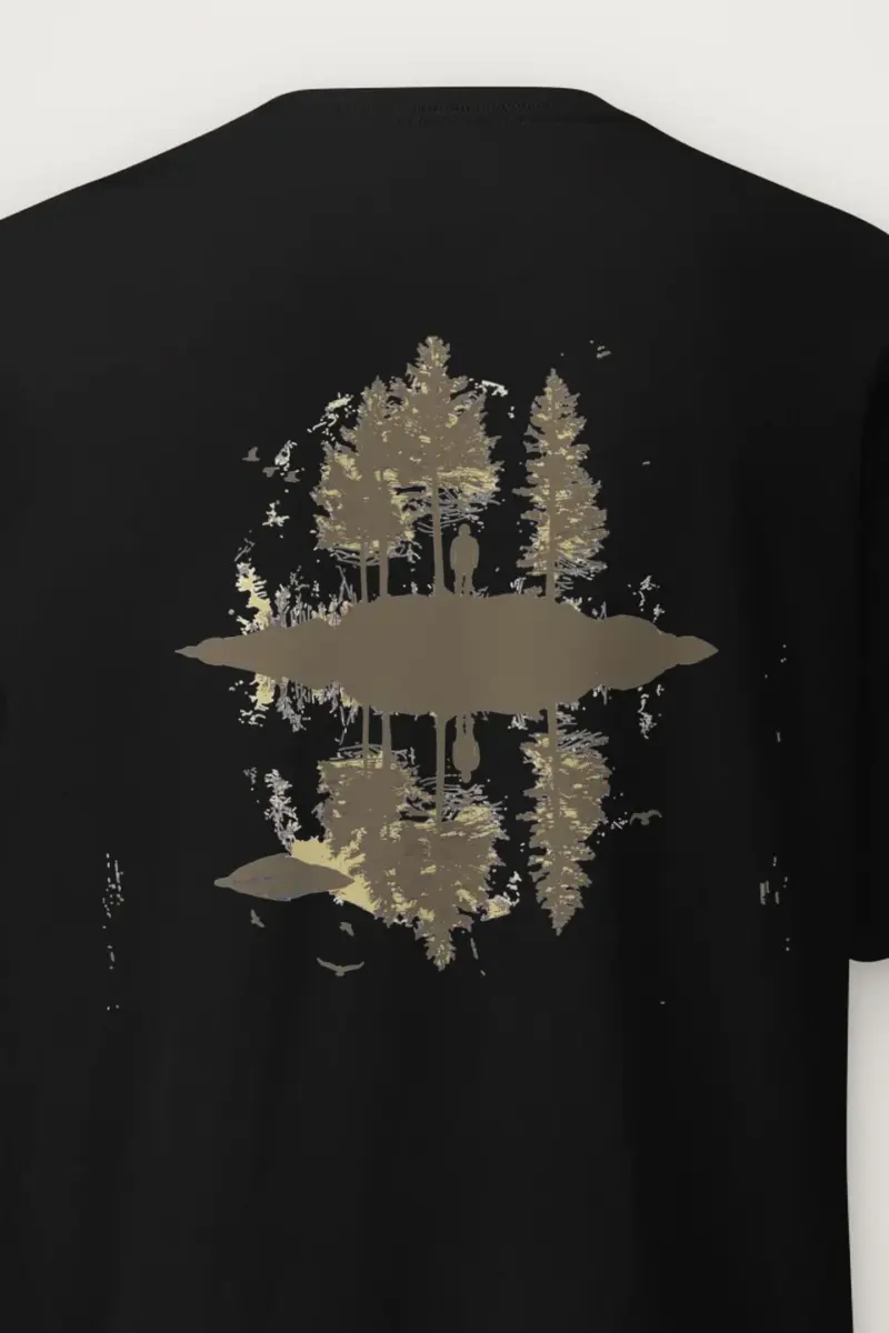 "Quiet Pines" Heavyweight Unisex Crewneck T-shirt