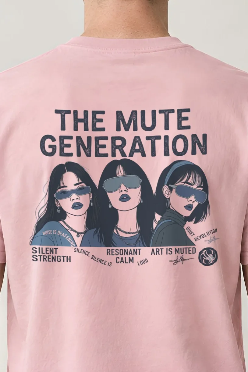 "Quiet Revolution" Heavyweight Unisex Crewneck T-shirt - the graphic up close