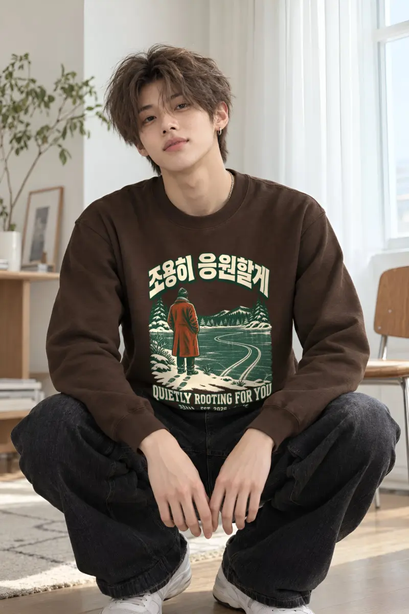 “Quietly Rooting For You” Heavy Blend Unisex Crewneck Sweatshirt