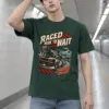 "Raced Here to Wait" Heavyweight Unisex Crewneck T-shirt