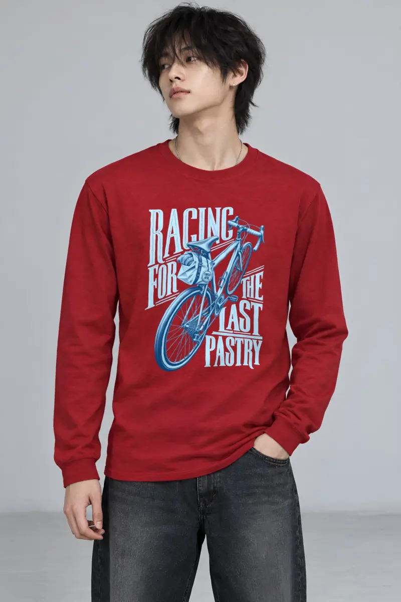 "Racing For The Last Pastry" Unisex Longsleeve T-shirt