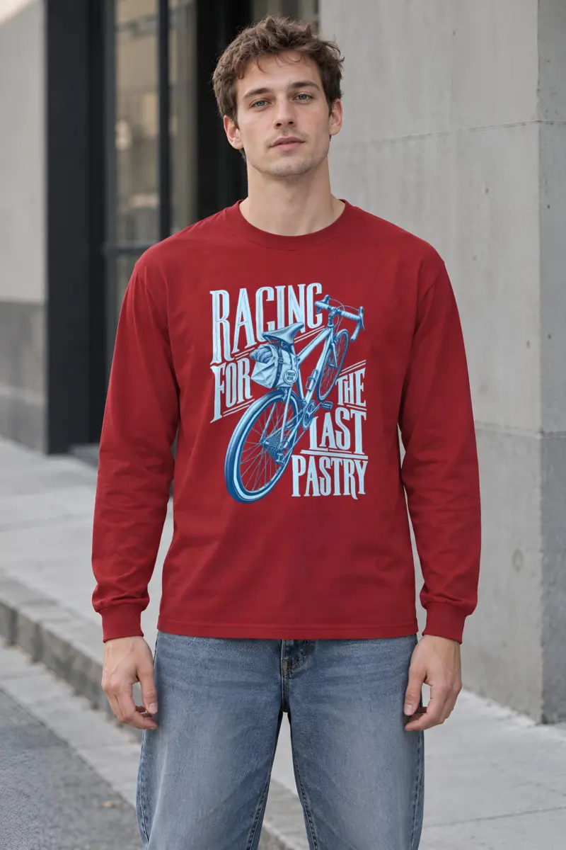 "Racing For The Last Pastry" Unisex Longsleeve T-shirt
