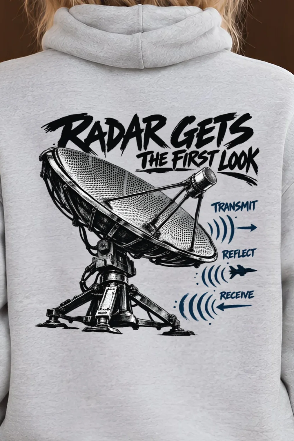 "Radar Gets the First Look" Heavy Blend Unisex Pullover Hoodie - the graphic up close