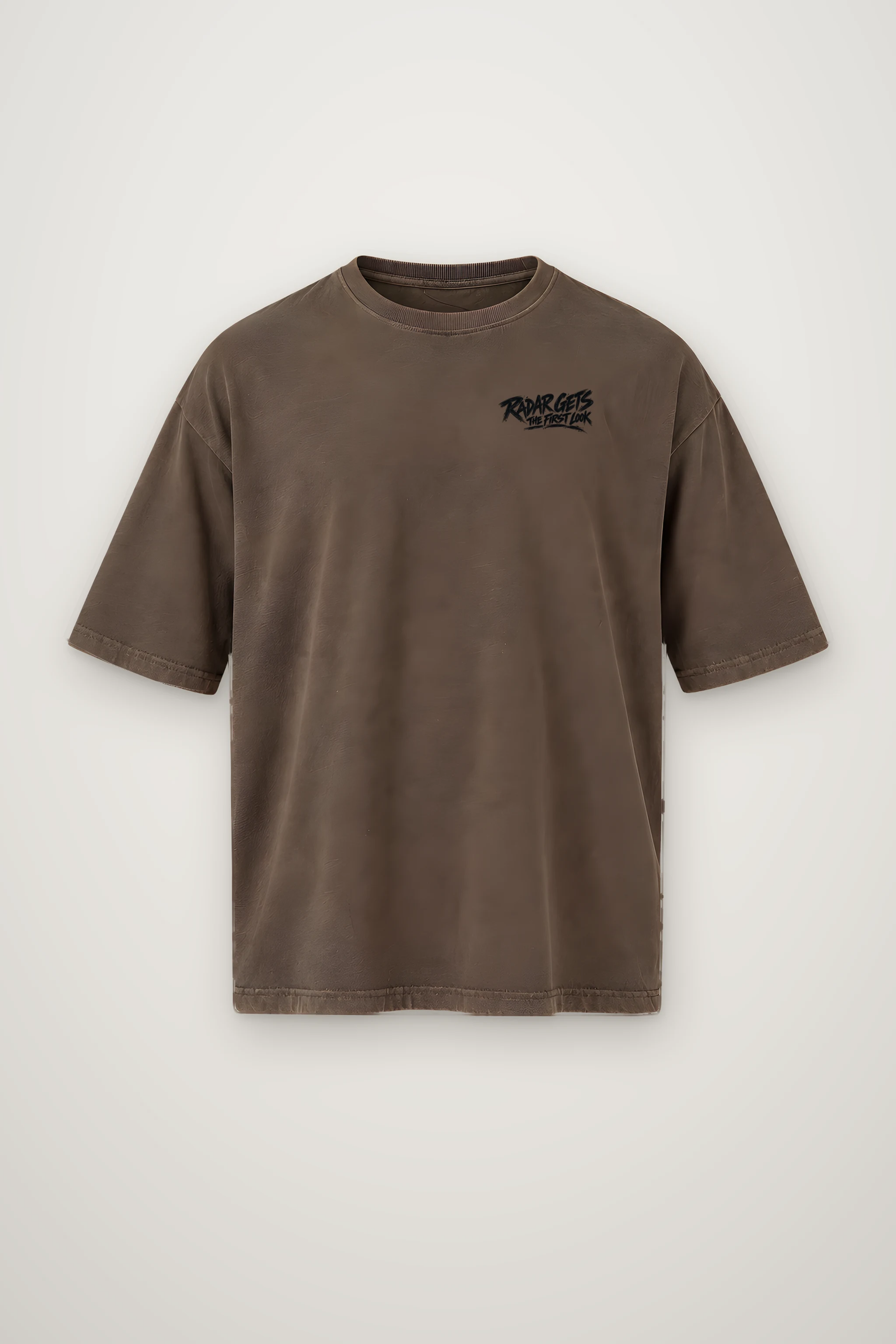 "Radar Gets the First Look" Men's Oversized Heavyweight Crewneck T-Shirt