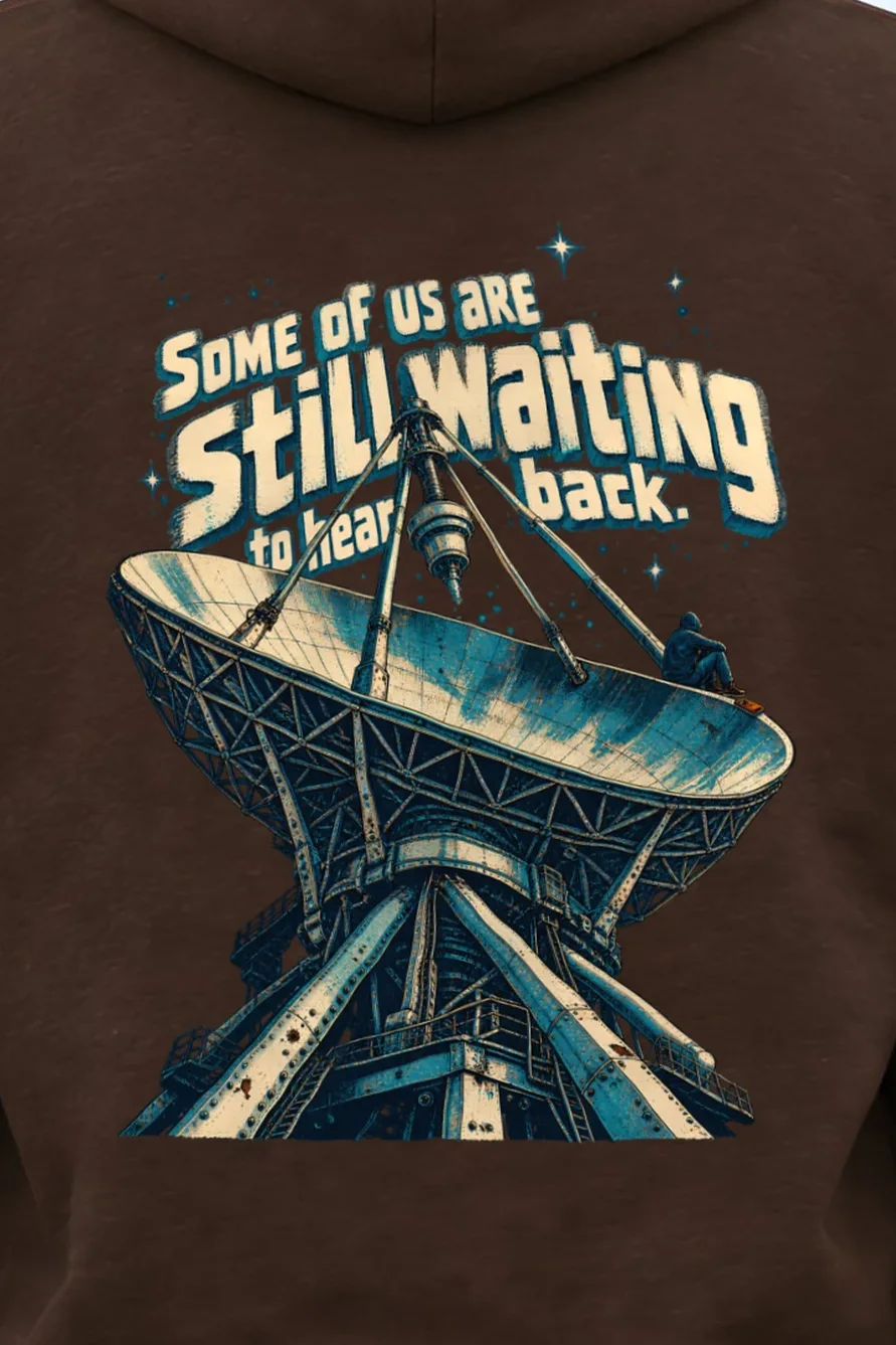 "Radio Telescope" Unisex Pullover Hoodie - the graphic up close