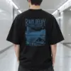 "Rain Delay Tennis Society" Men's Oversized Heavyweight Crewneck T-Shirt