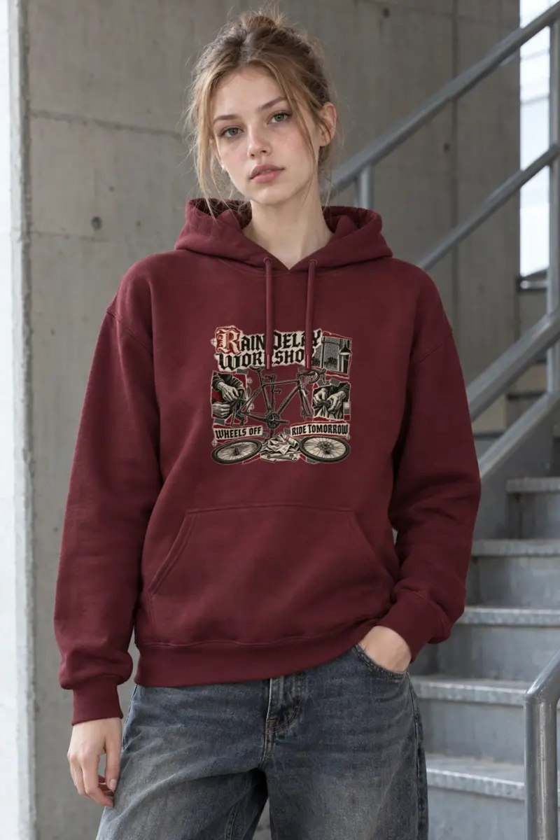 “RAIN DELAY WORKSHOP” Heavy Blend Unisex Pullover Hoodie