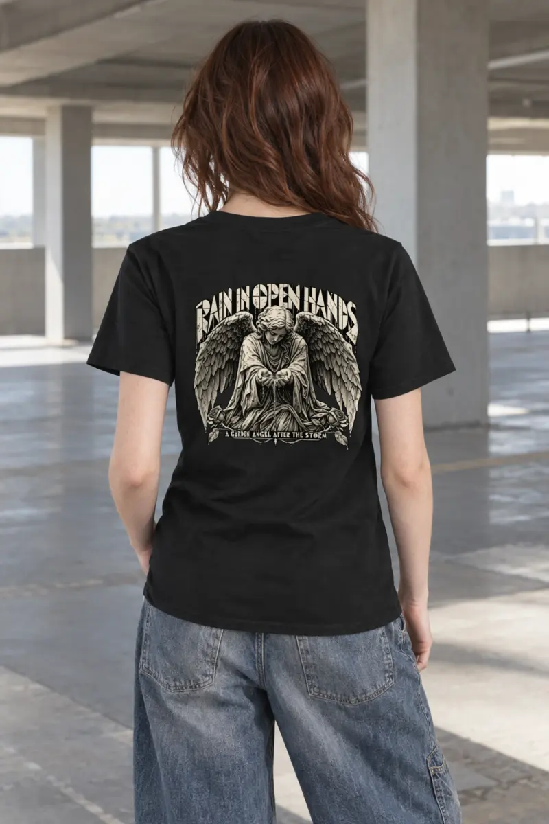"Rain in Open Hands" Heavyweight Unisex Crewneck T-shirt