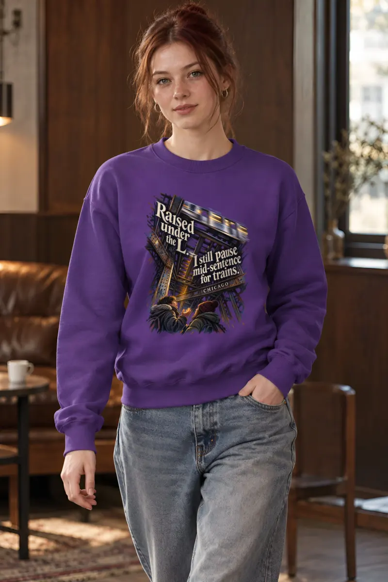 "Raised Under the L" Unisex Crewneck Sweatshirt